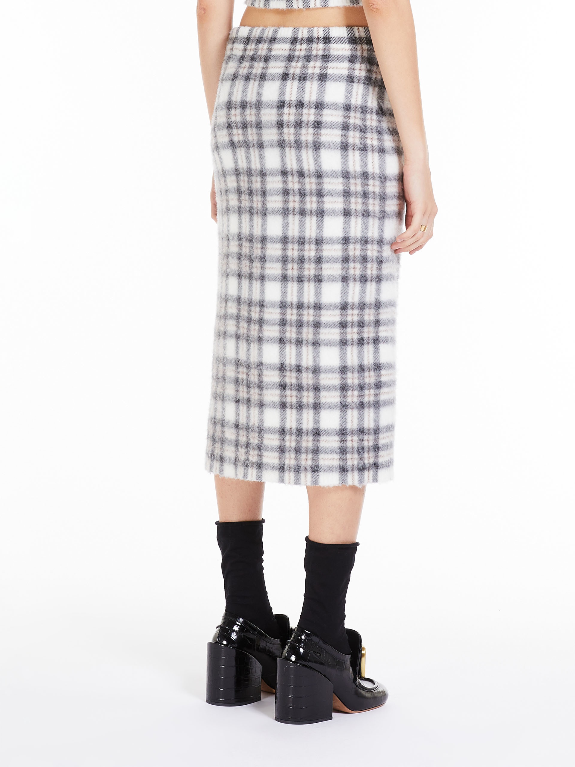 BARD Alpaca blend-knit skirt - 4