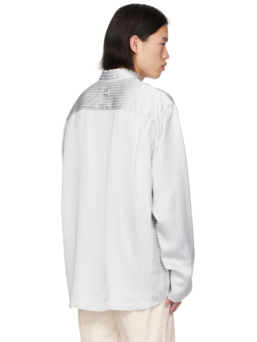 Gray Striped Shirt - 3