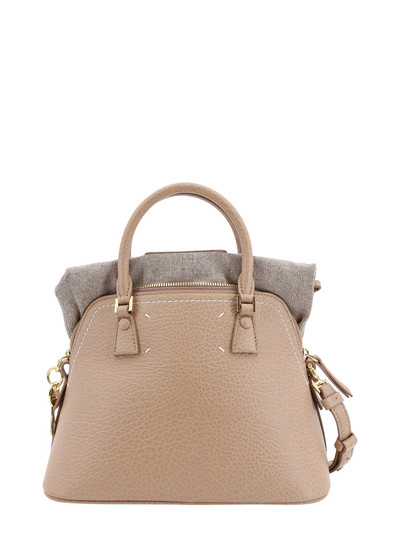Maison Margiela Leather handbag with with logo patch outlook