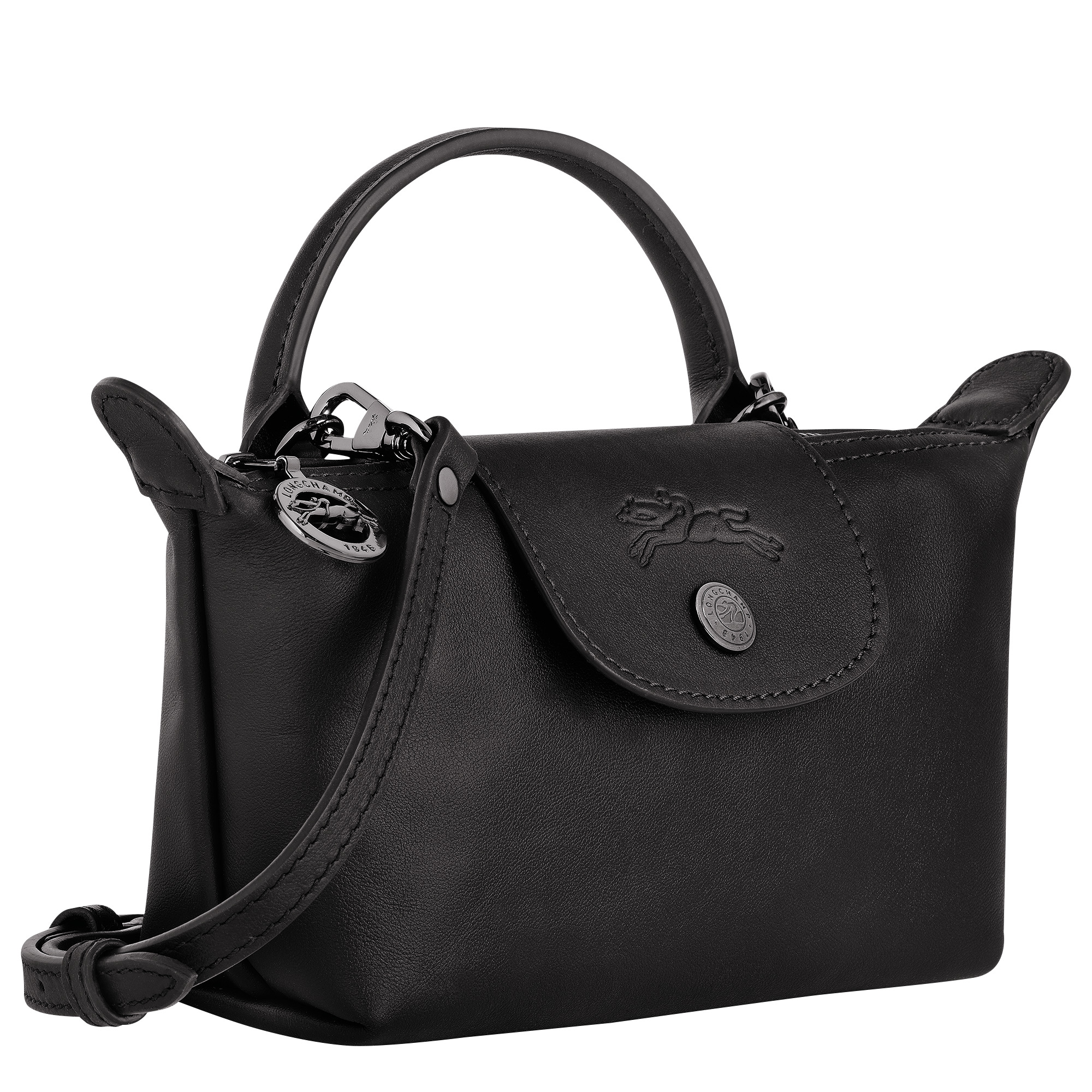 Le Pliage Xtra XS Pouch Black - Leather - 3