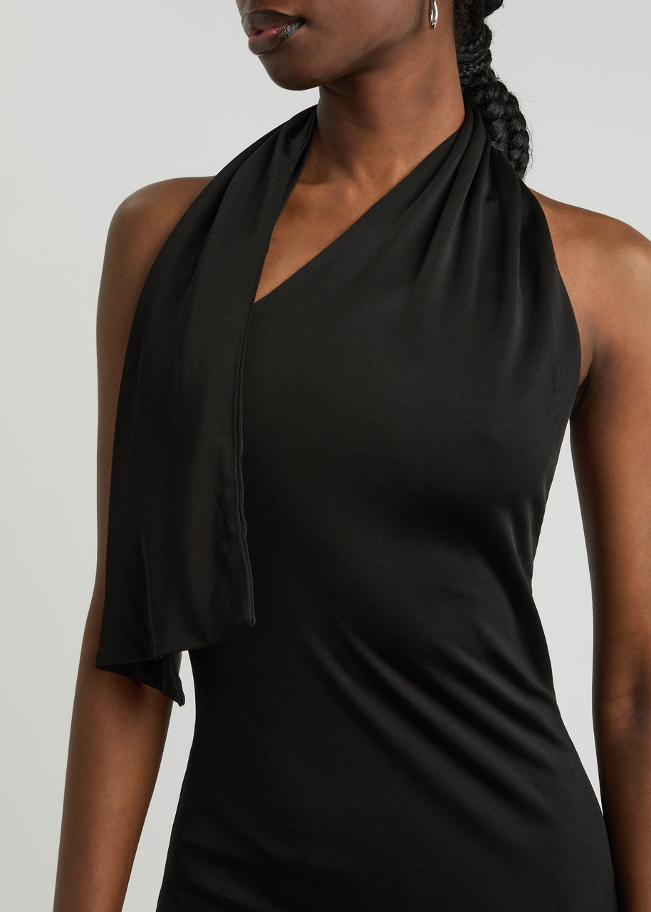 Khaite Roza Scarf-effect Satin-jersey Gown - 5