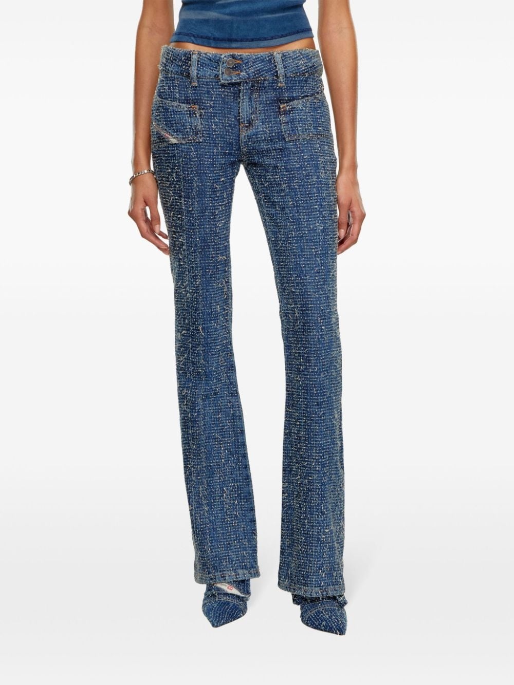 D-Ebush low-rise flared jeans - 3