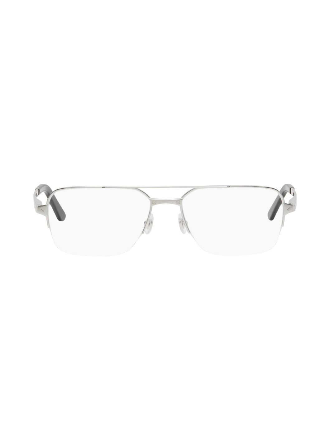 Silver Aviator Glasses - 1