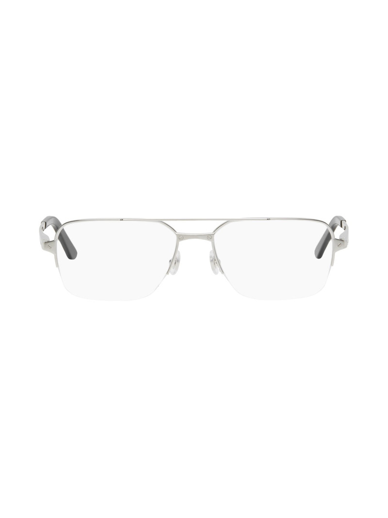 Silver Aviator Glasses 1