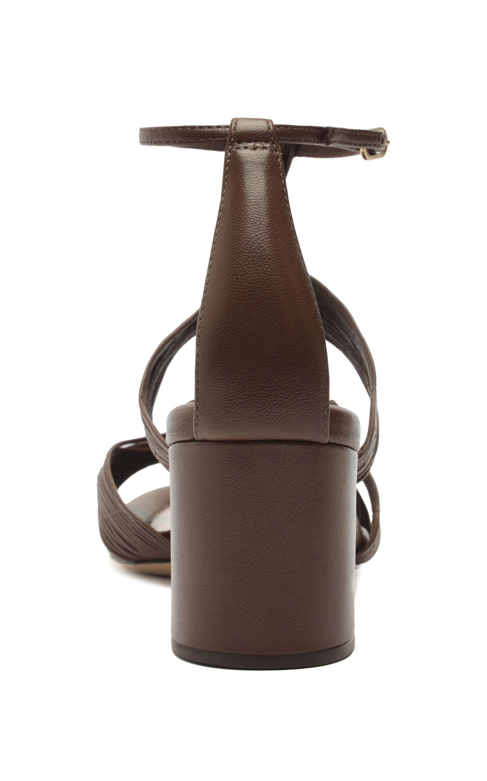 Olga Leather Sandals brown - 4