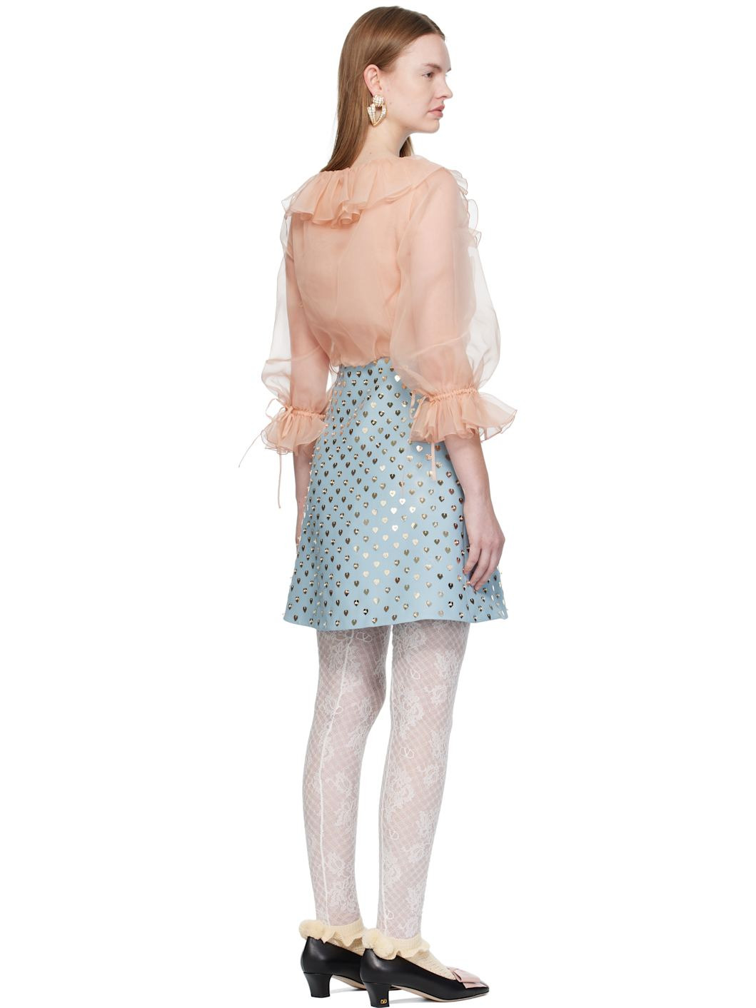Pink & Blue Sequin Minidress - 3