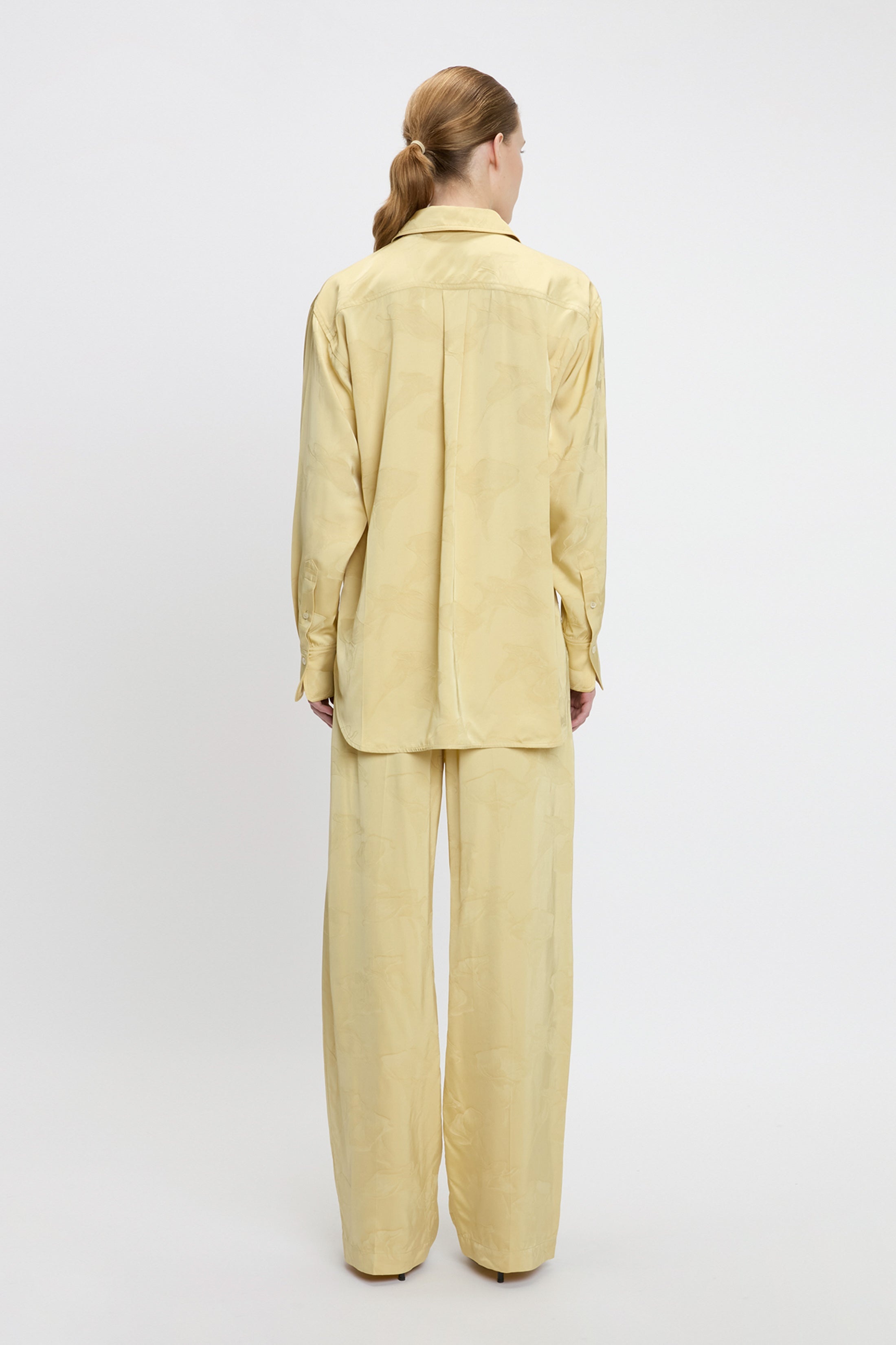 Pyjama Shirt In Gold - 4