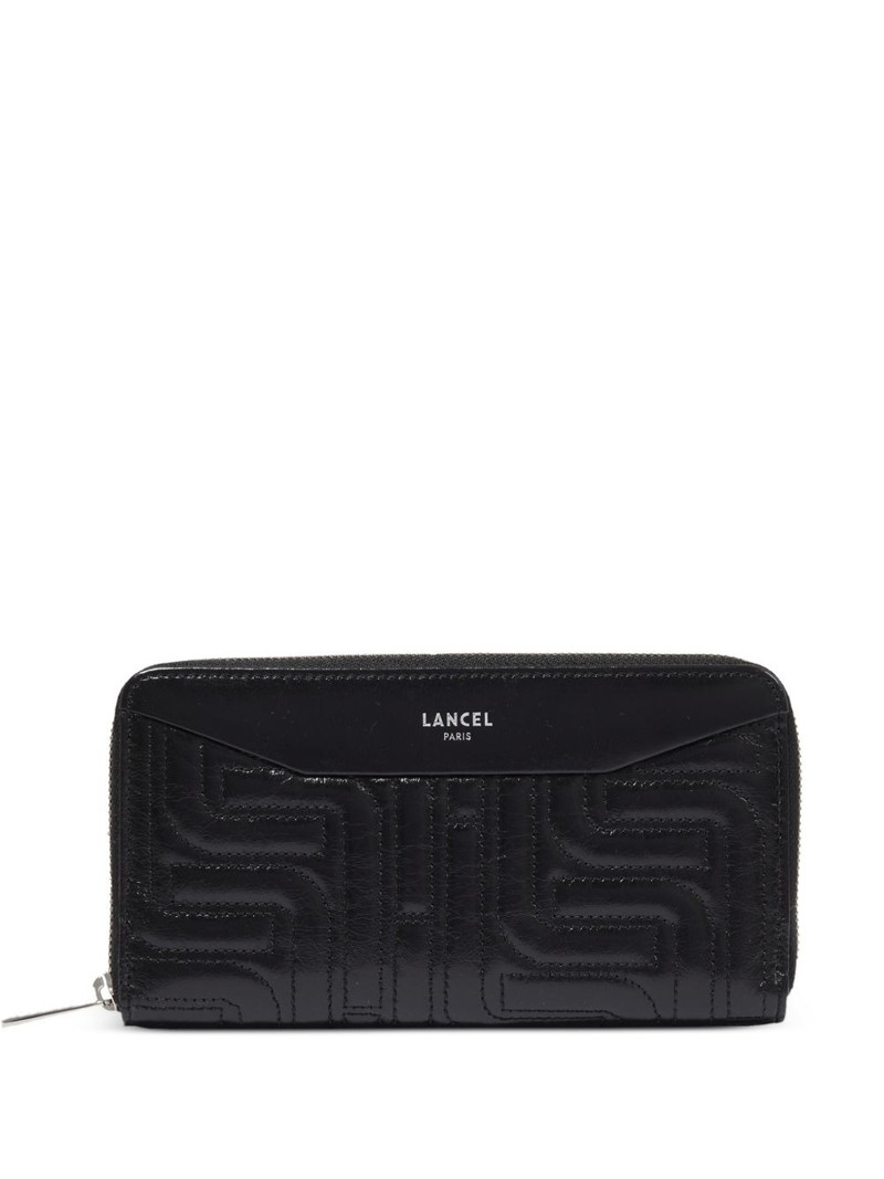 quilted zipped long wallet 1