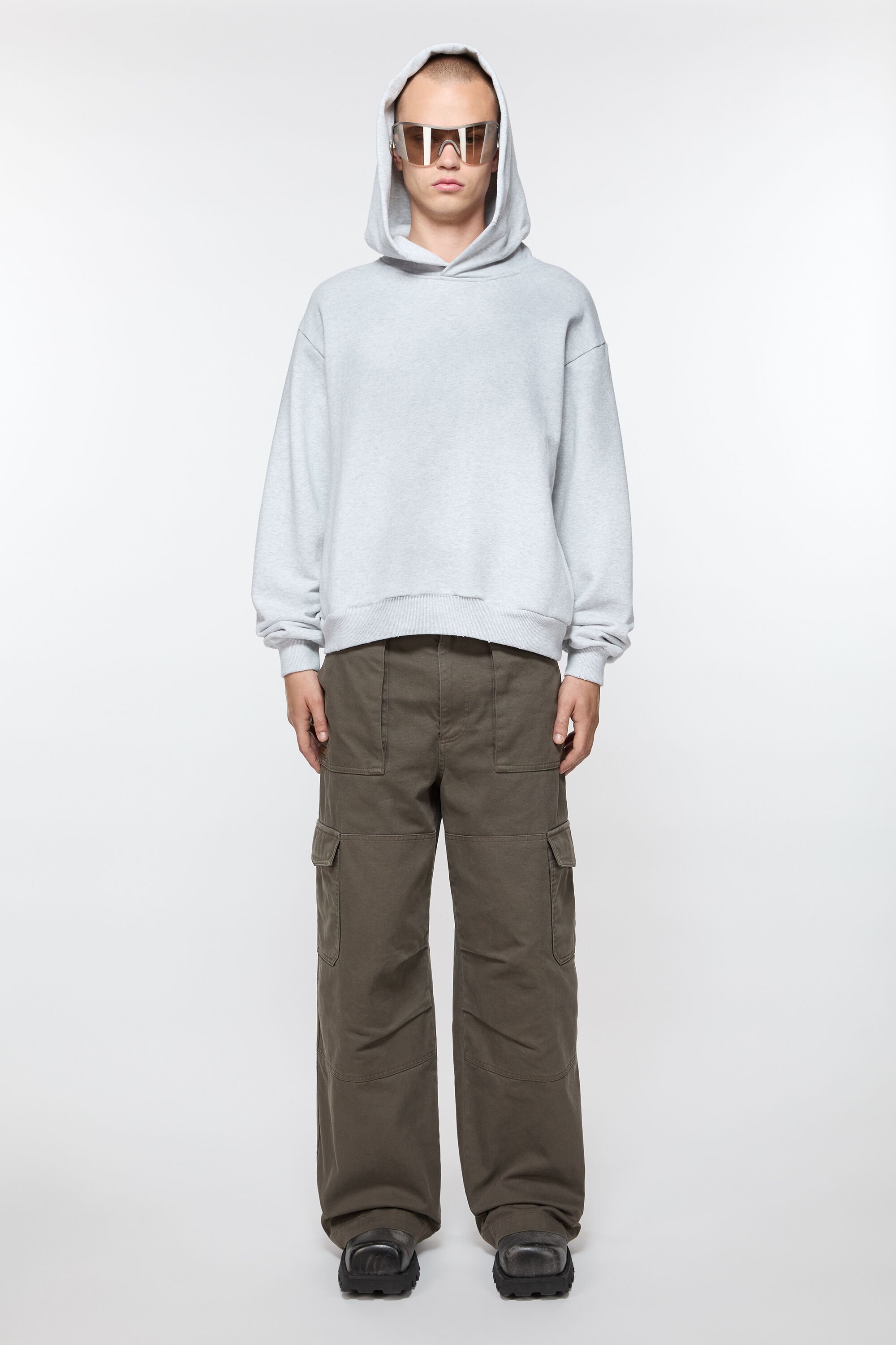 Twill trousers - Khaki green - 2