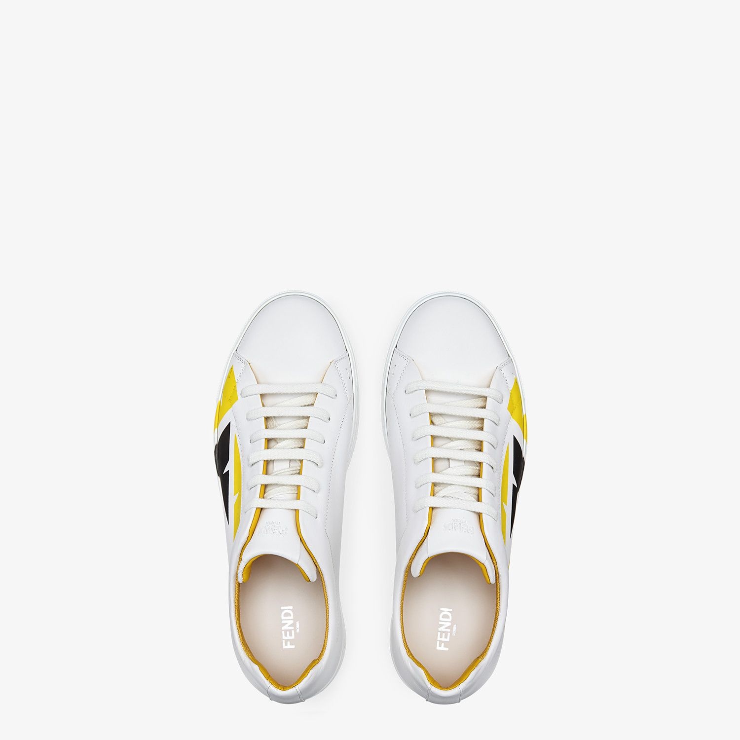 White leather low-tops - 4