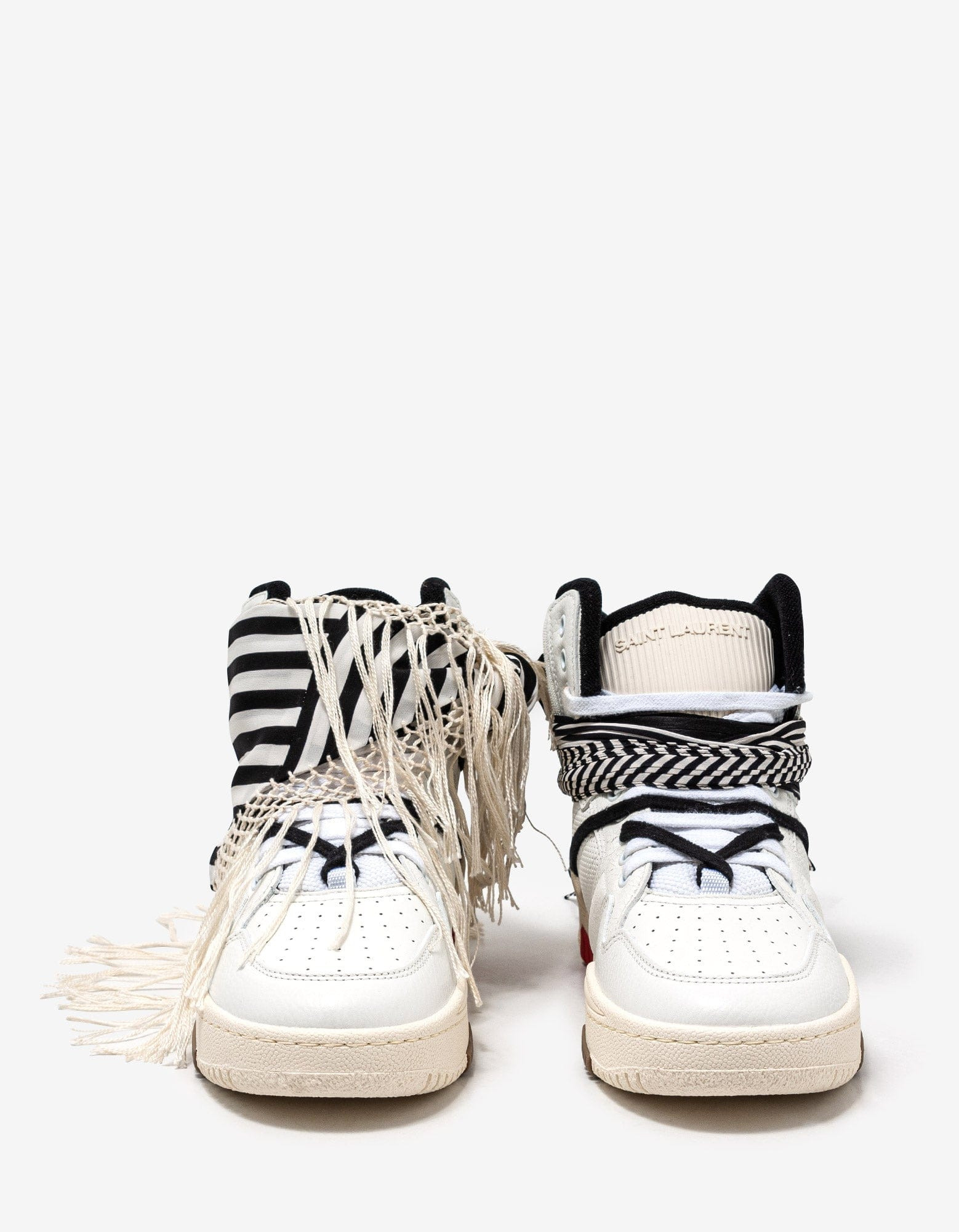 Saint Laurent Smith Bandana High Top Trainers - 4