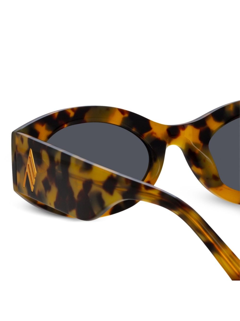 Berta tortoiseshell-effect oval-frame sunglasses - 4