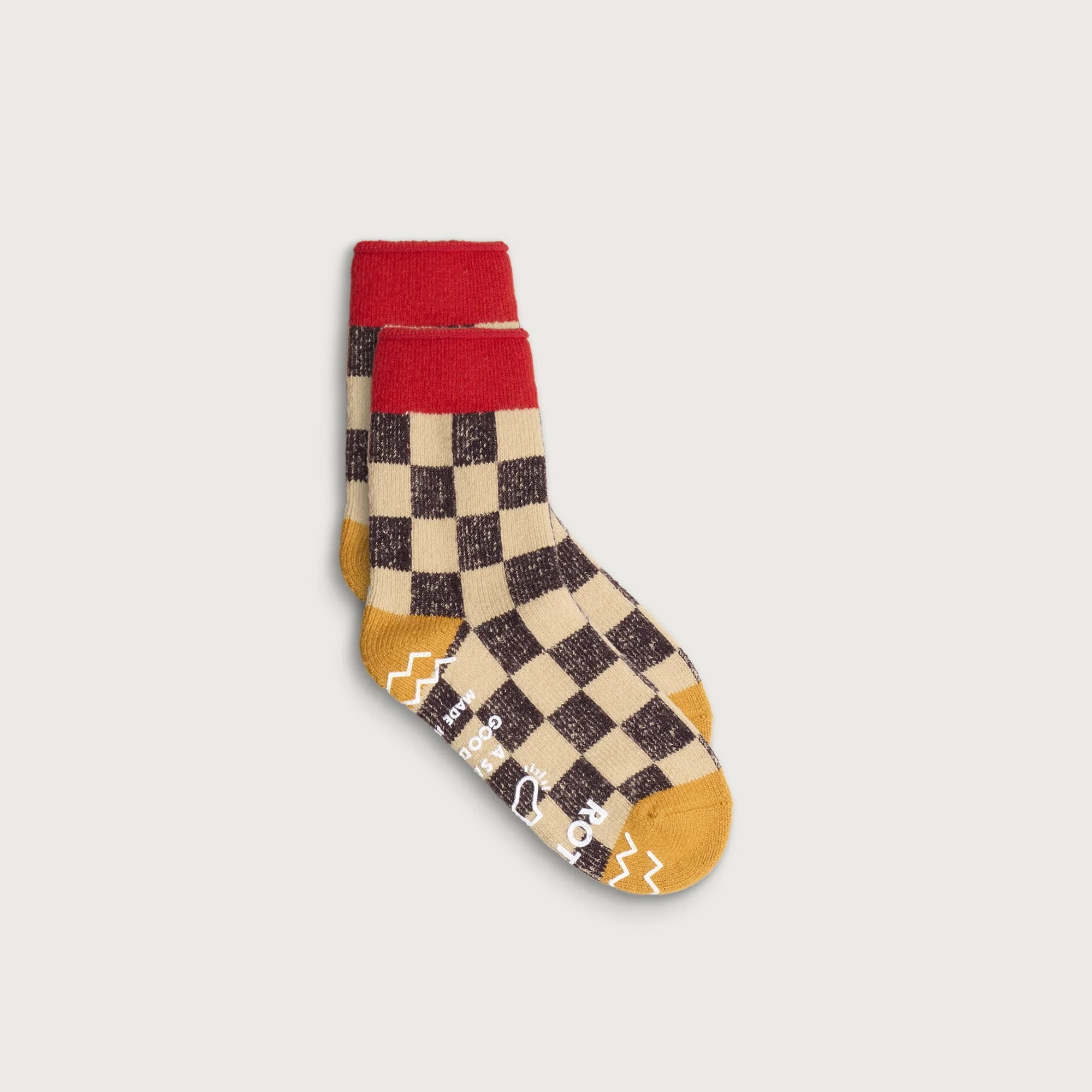 RoToTo Checkerboard Room Sock - 1
