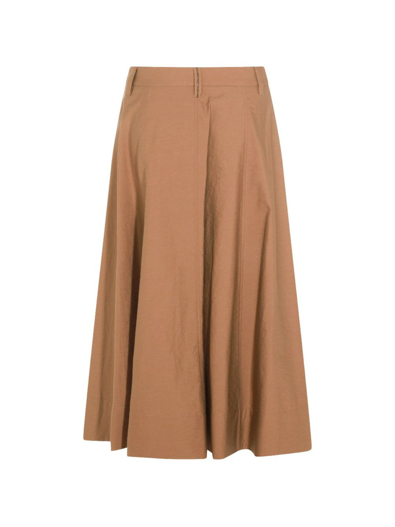 Brunello Cucinelli pleated midi skirt outlook
