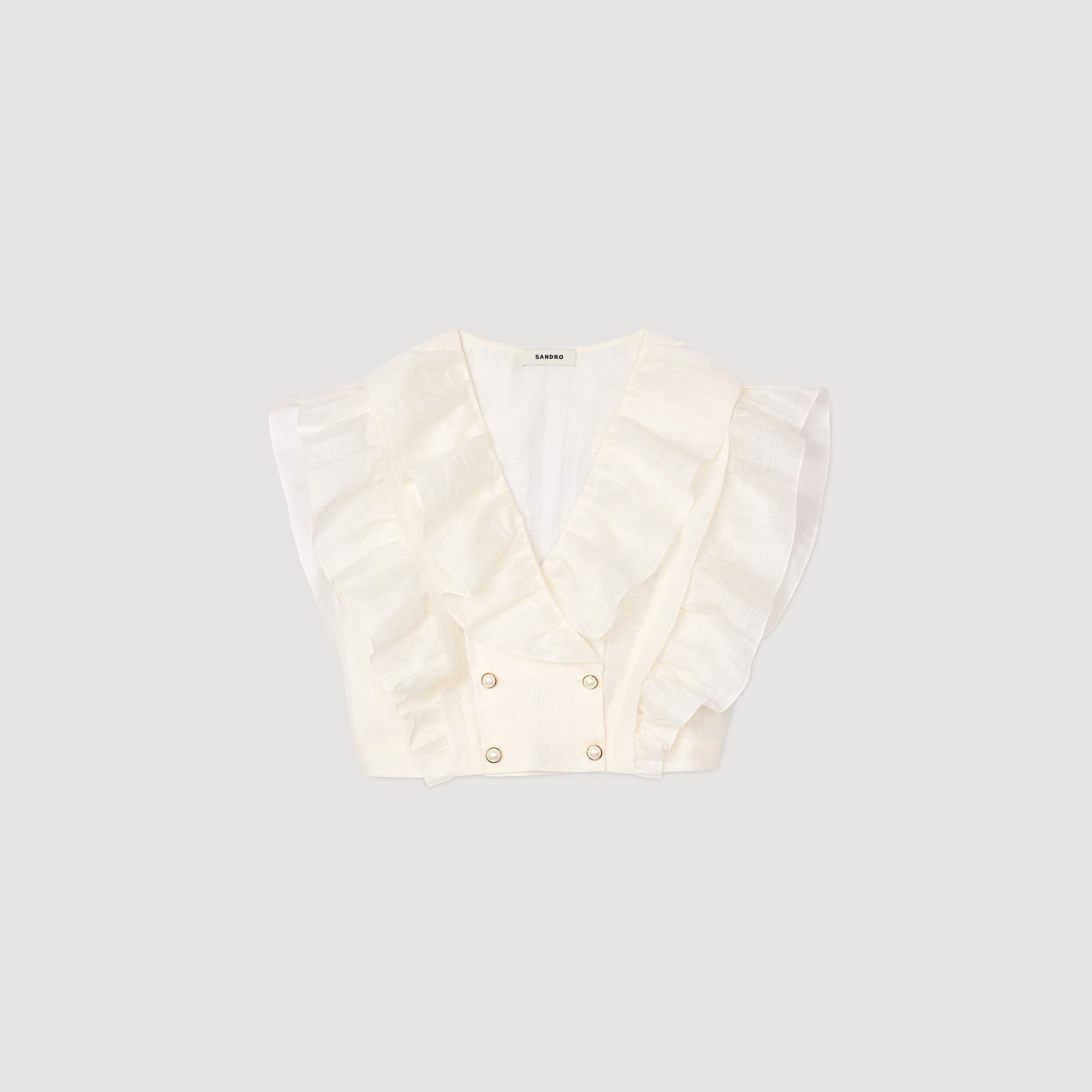 RUFFLED CROP TOP - 6