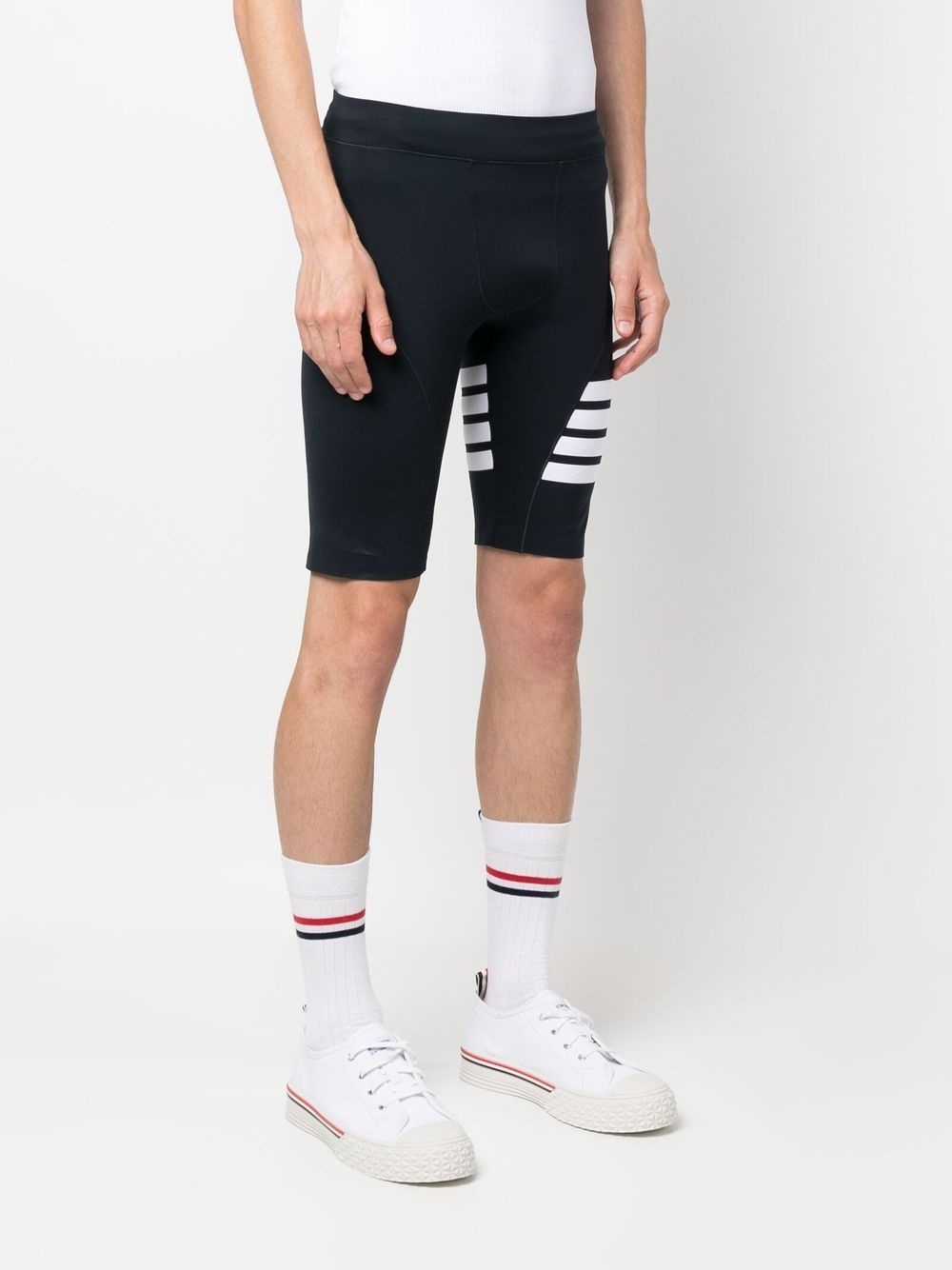 4-Bar stripe cycling shorts - 3