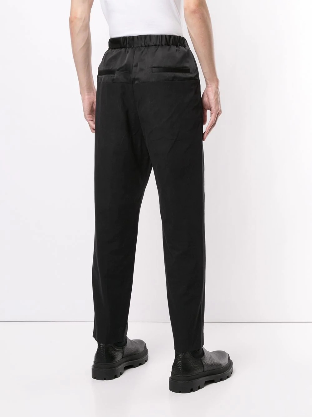 elasticated waistband trousers - 4