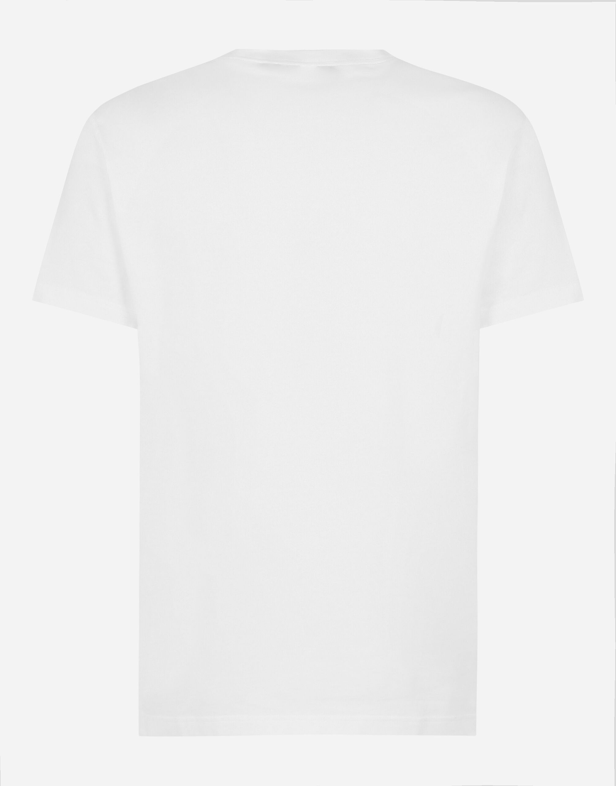 Short-sleeved cotton T-shirt with DG print - 2