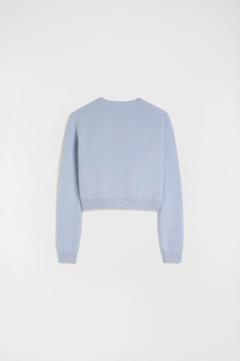 Cashmere Blend Crew-Neck Cardigan 6