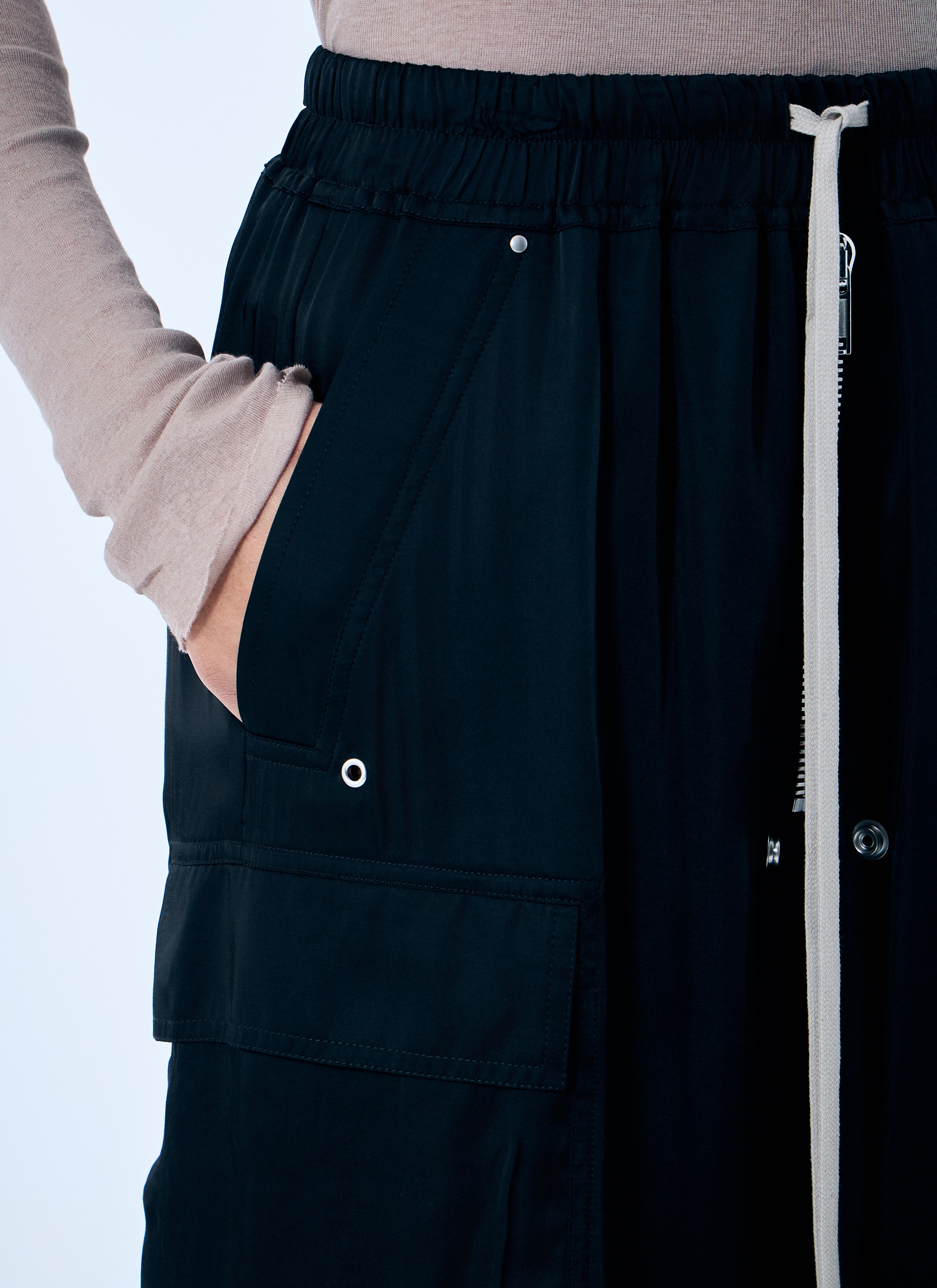 Satin Cargo Pants - 5