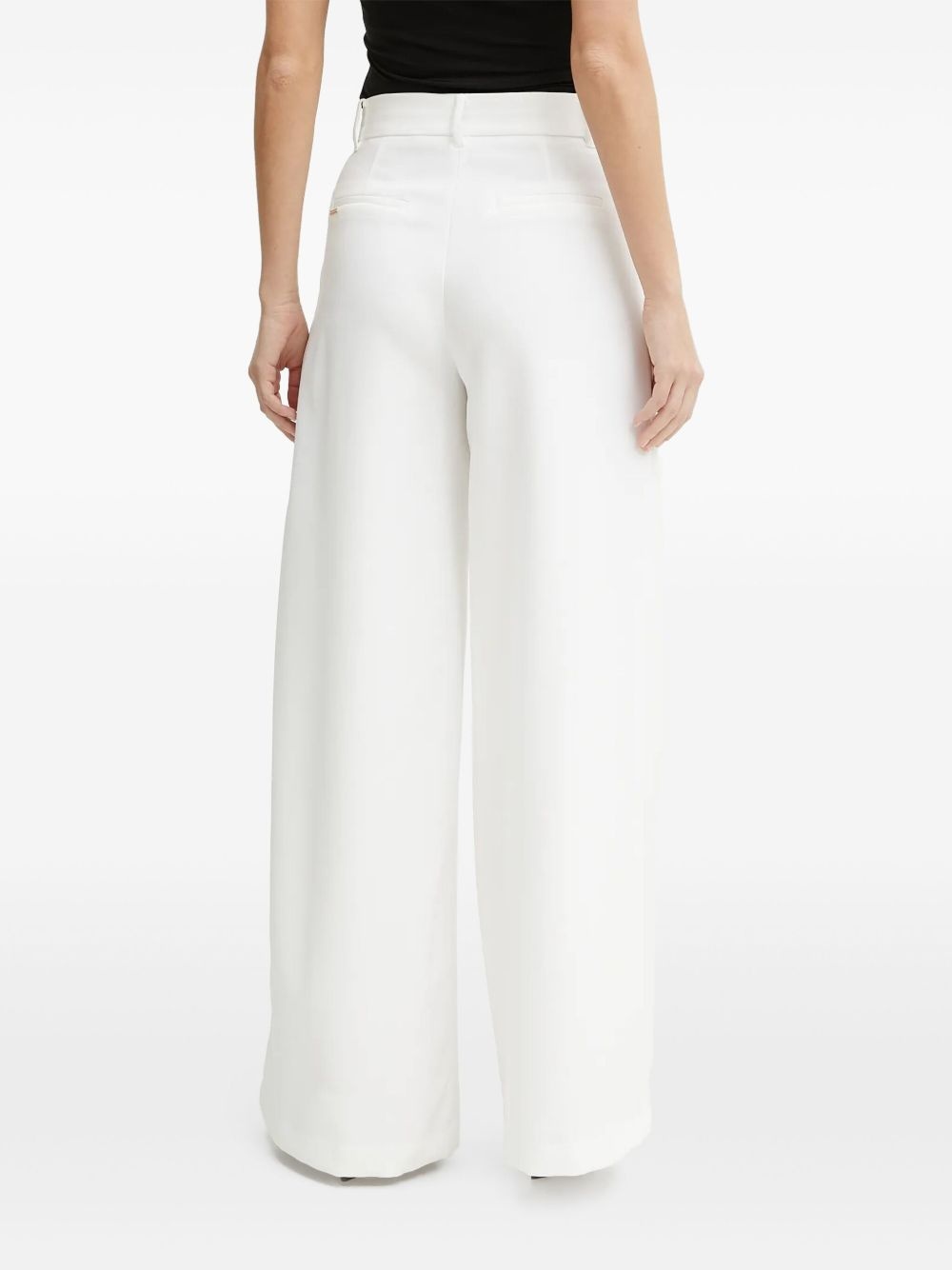 pleated wide-leg trousers - 3