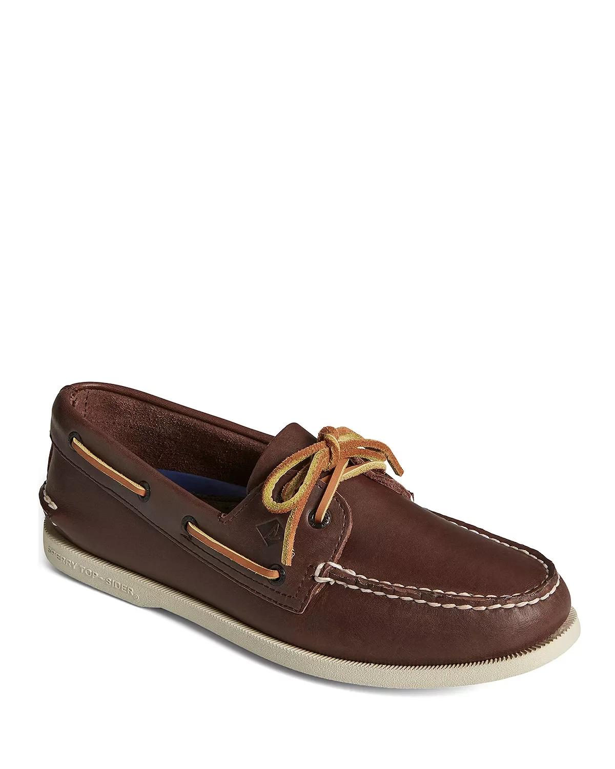 Men's Authentic Original Two Eye Leather Boat Shoes - 1
