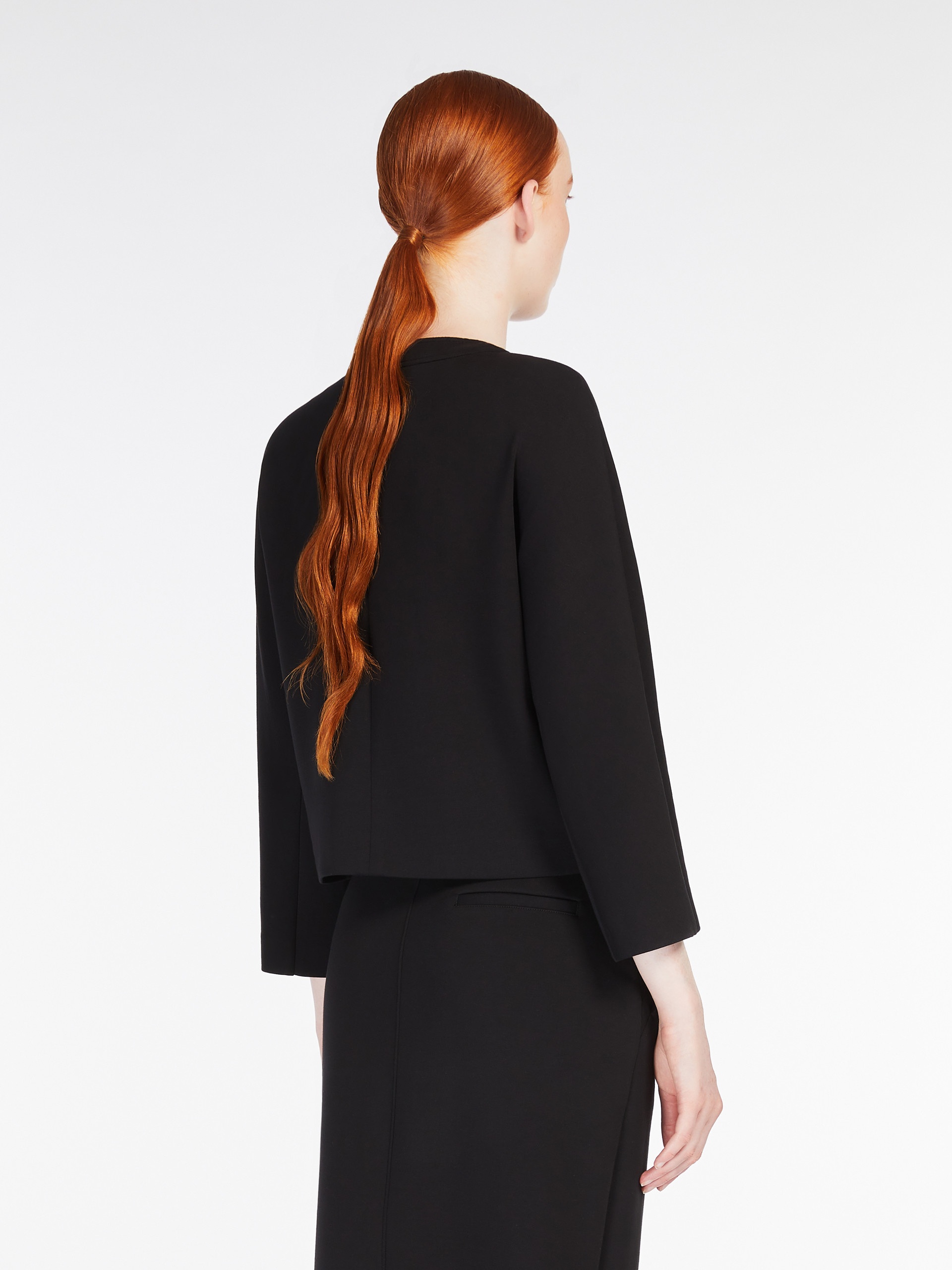 GRADARA Boxy-fit scuba jersey jacket - 4