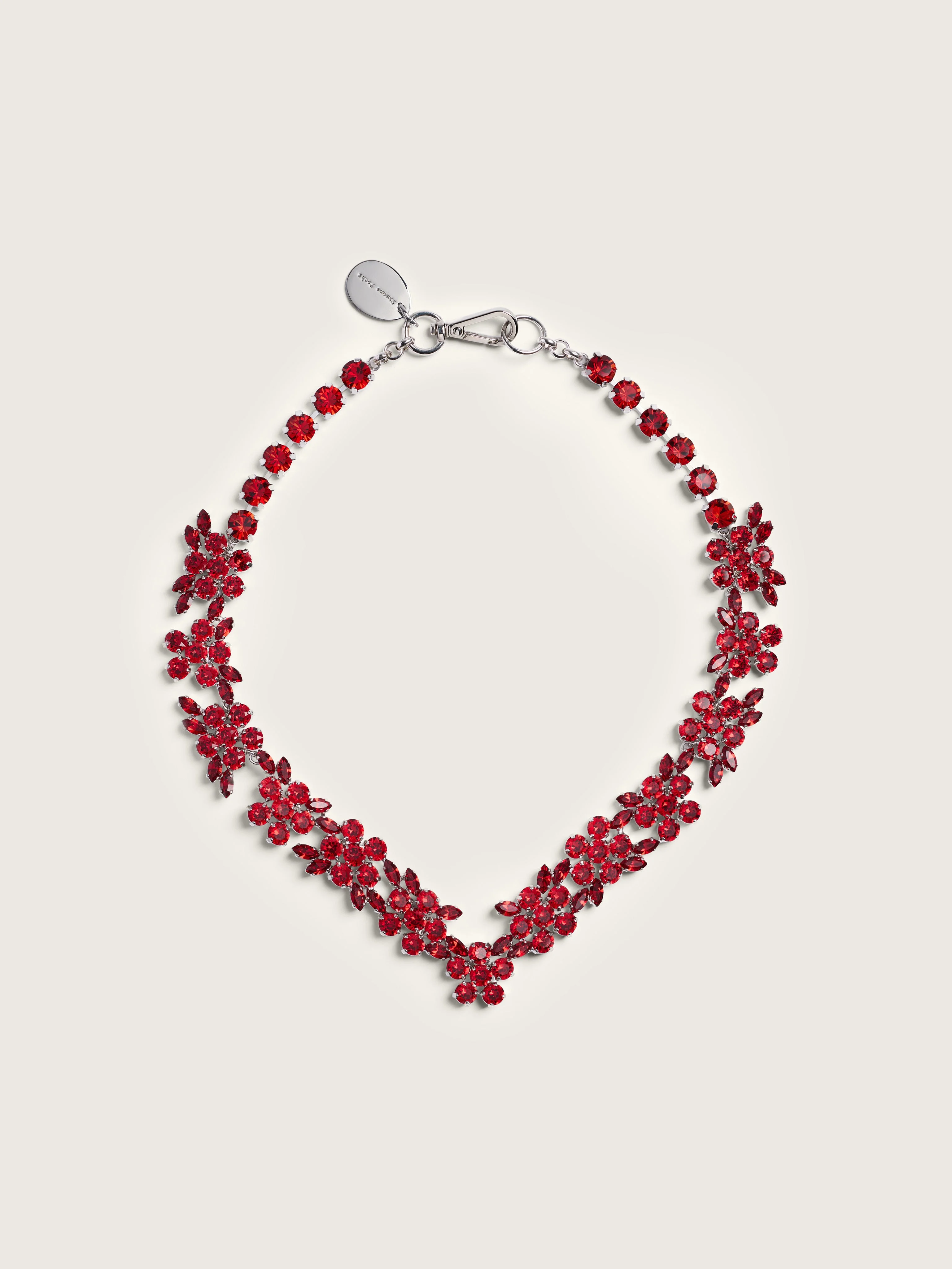 V-Line Floral Necklace - 1
