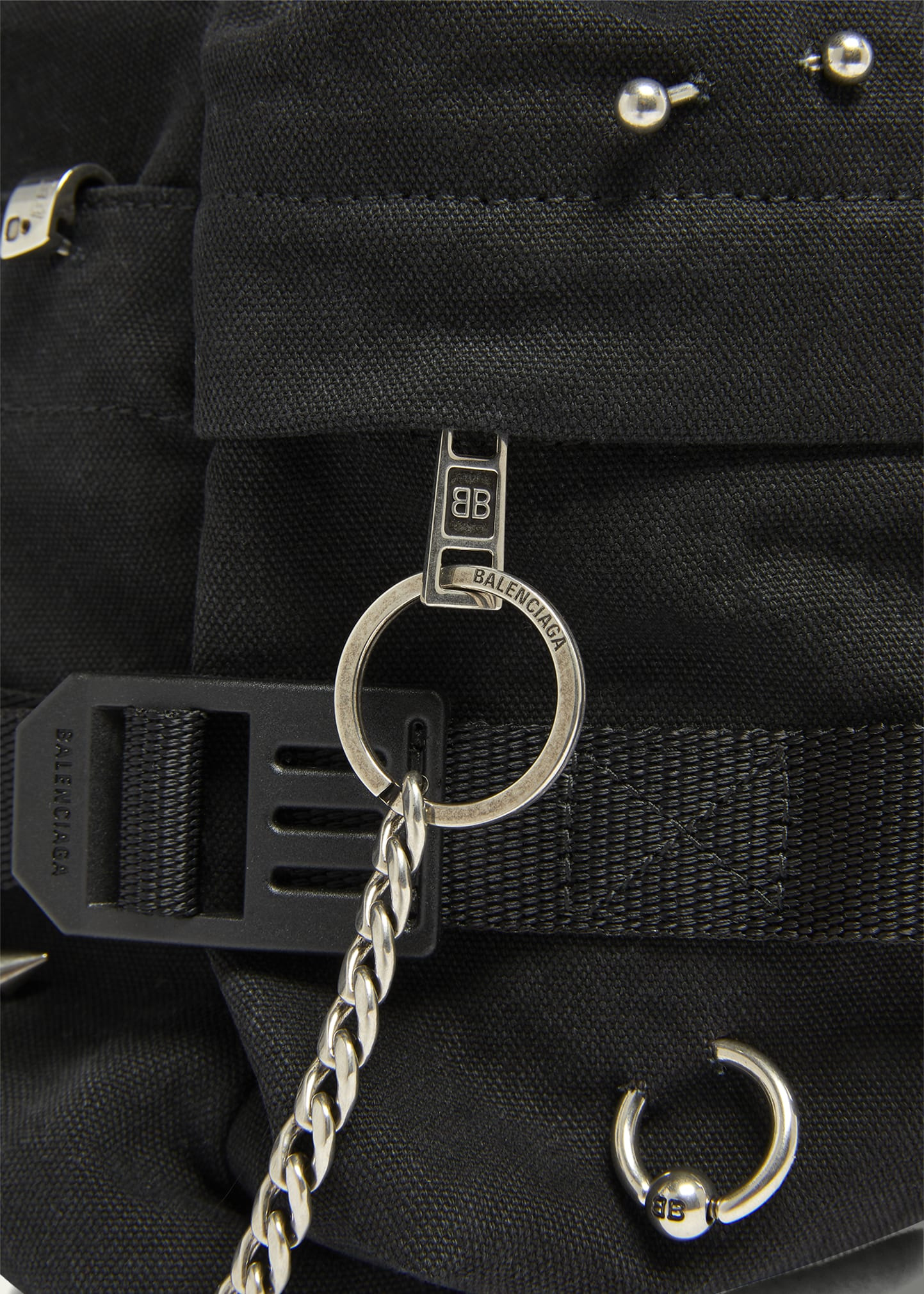 Men's Army Pierced Canvas Backpack - 5