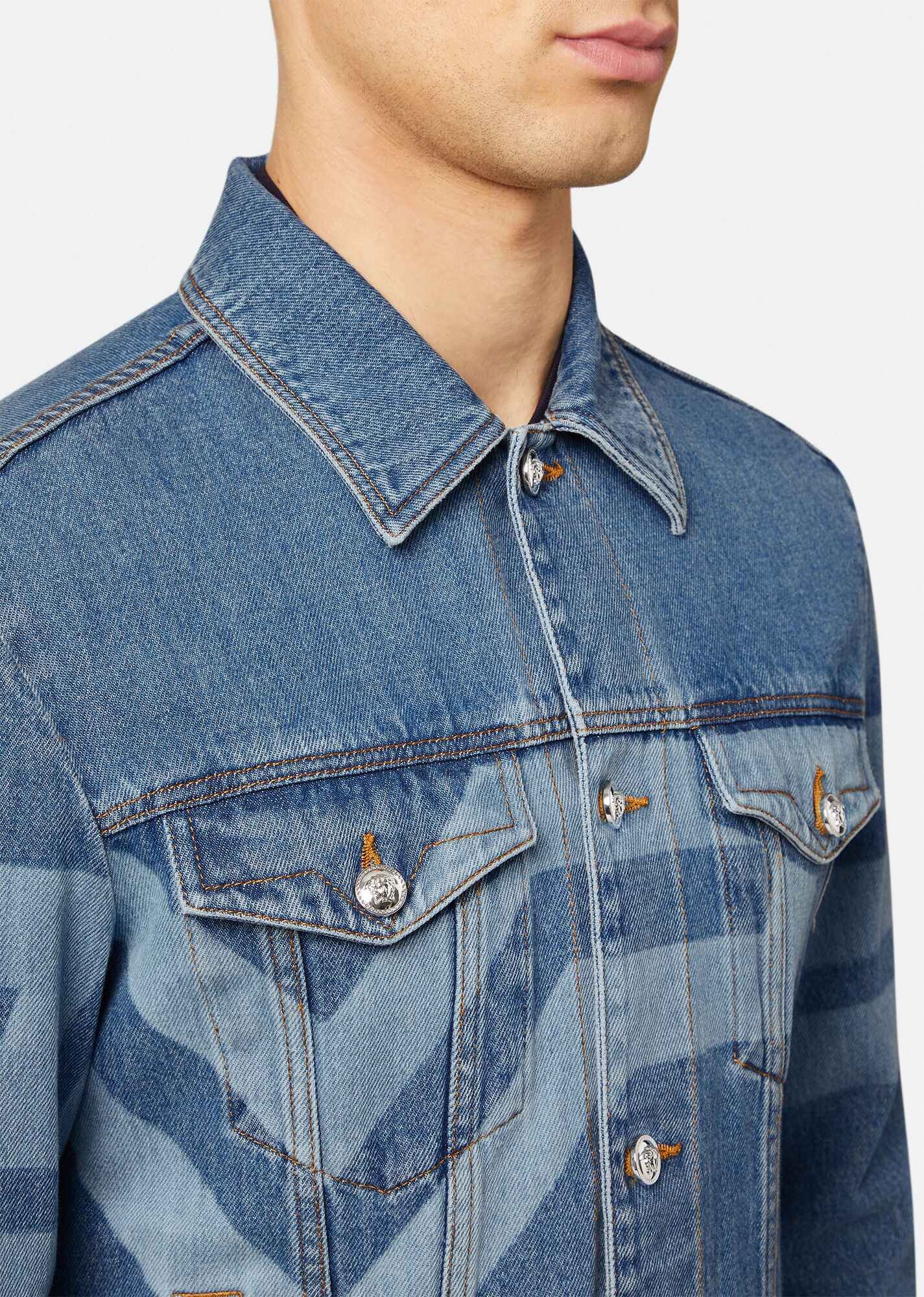 Greca Denim Jacket - 5