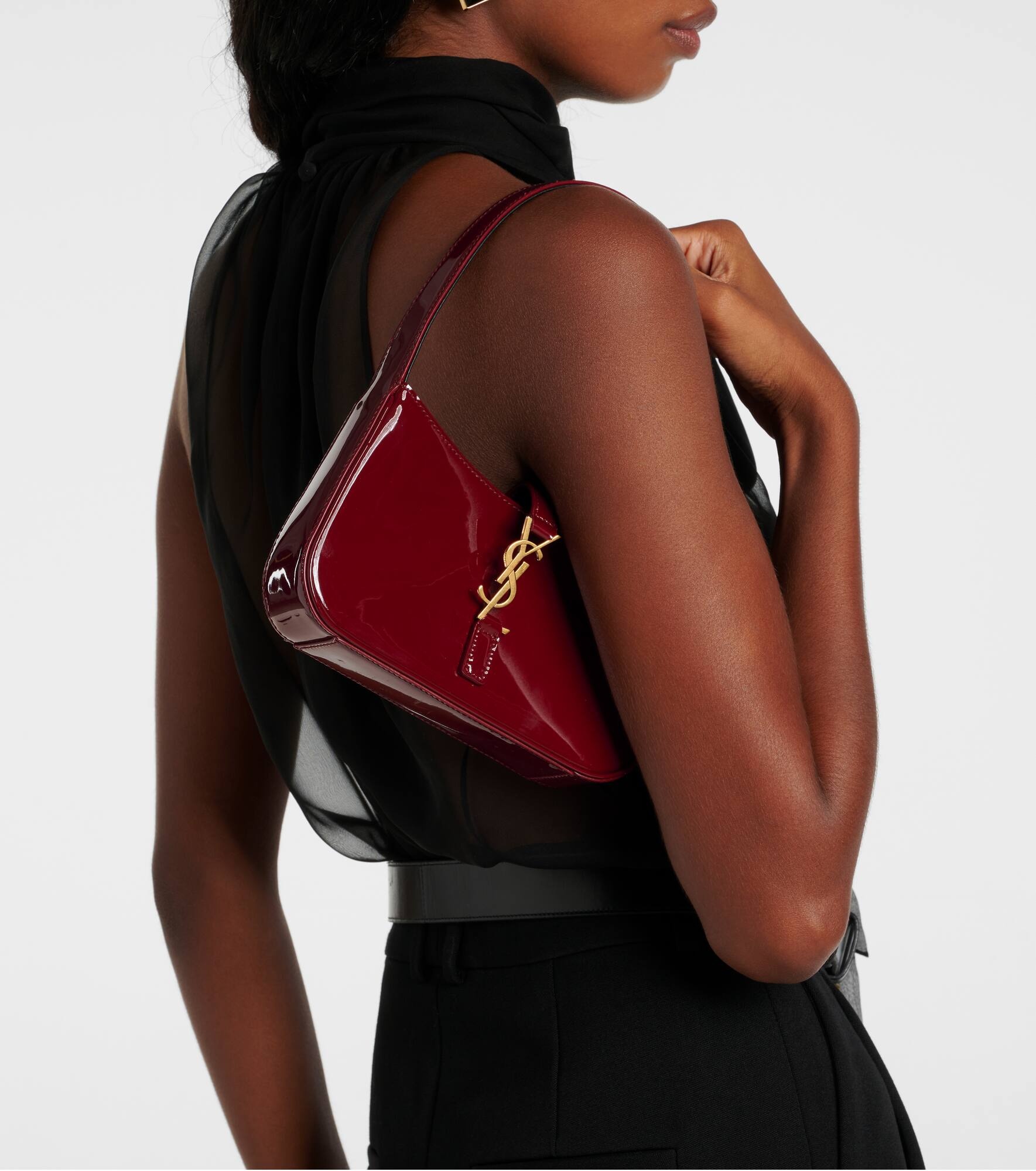 Le 5 à 7 Mini patent leather shoulder bag - 2