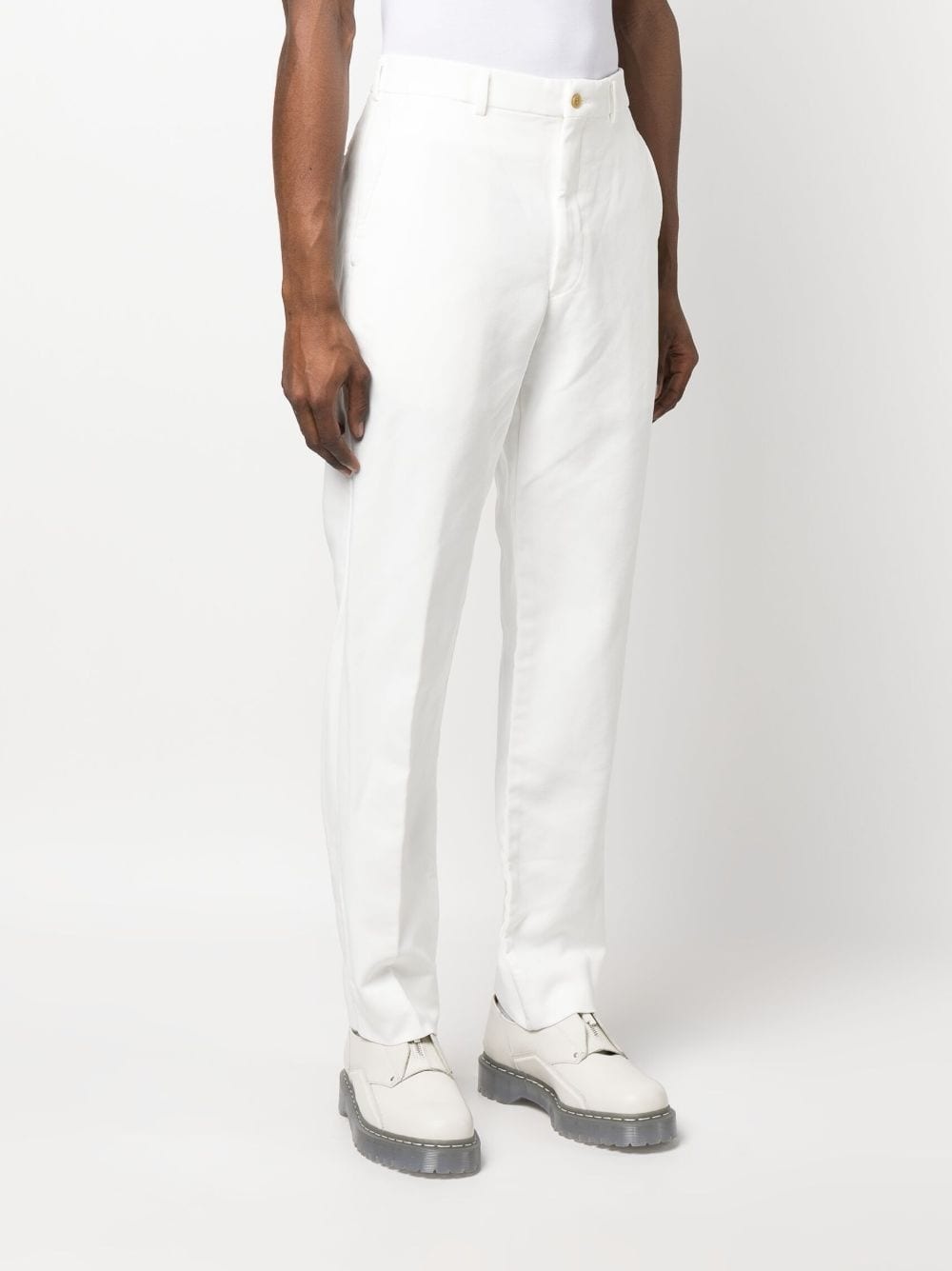 straight-leg chino trousers - 3