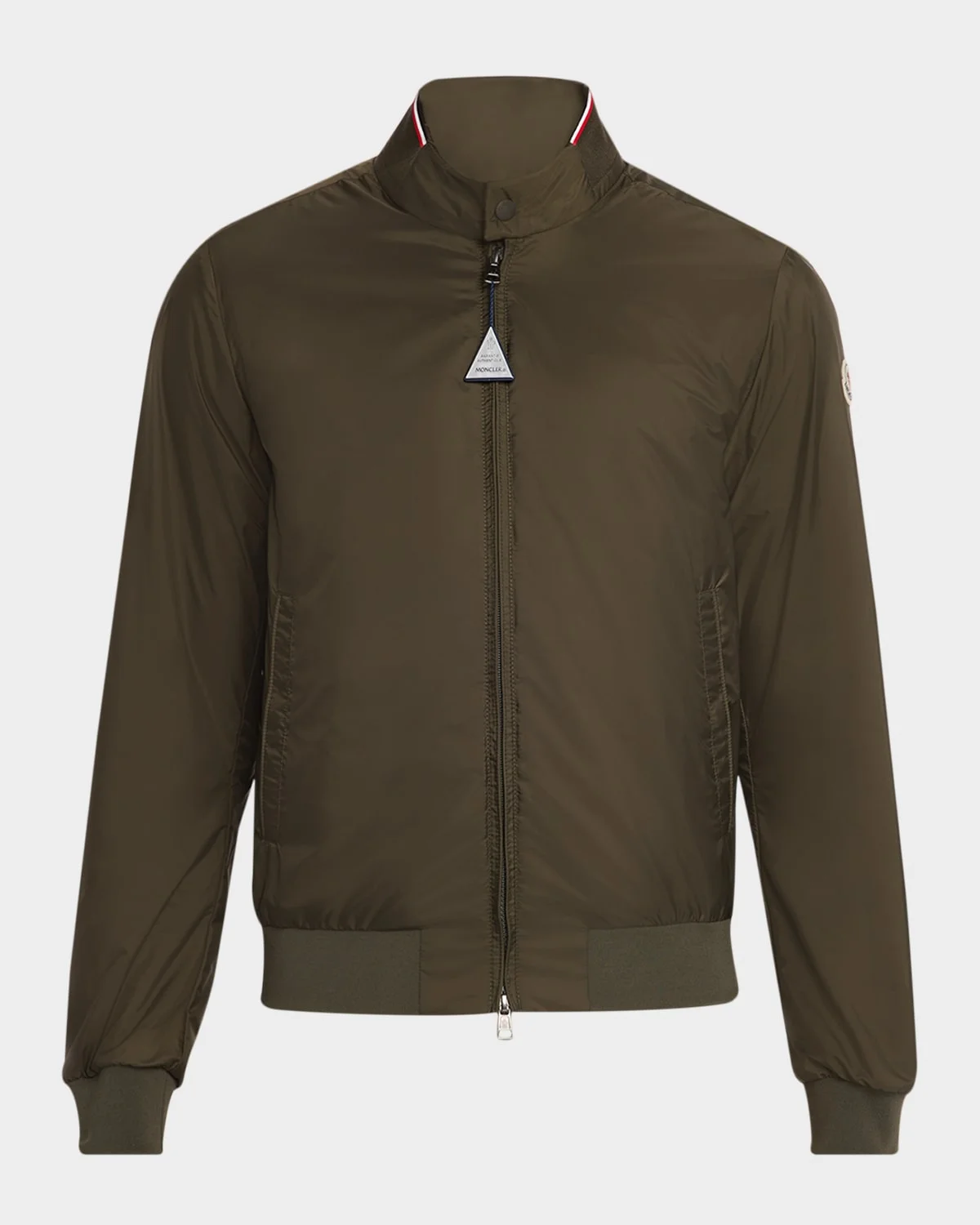 Men's Reppe Nylon Collar-Logo Full-Zip Jacket - 1