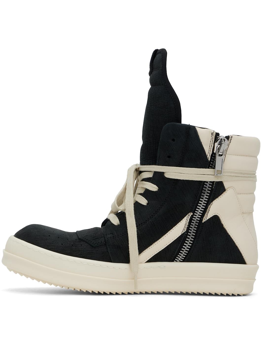 Black & Off-White Hollywood Geobasket Sneakers - 3