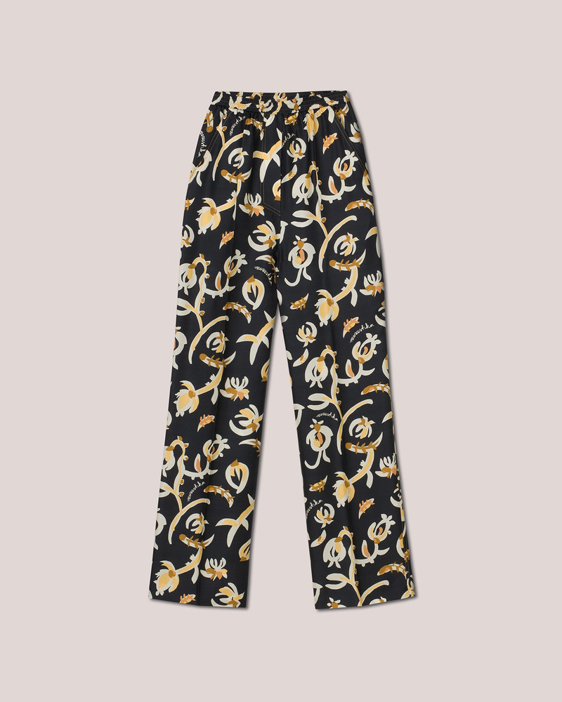MILLO - Track pants - Naive floral black 1