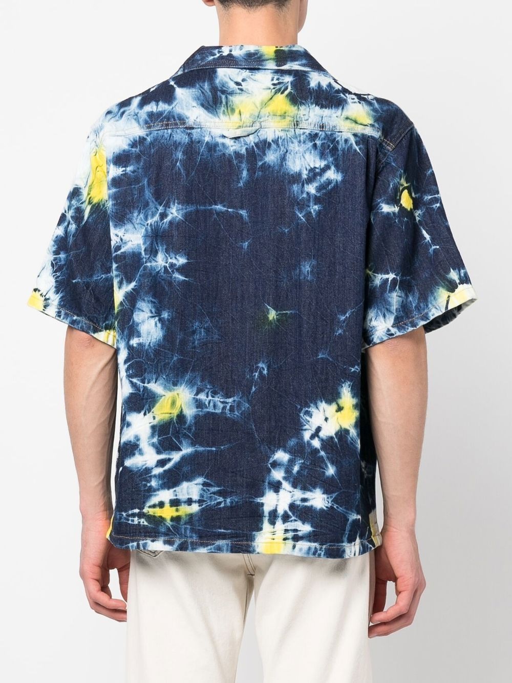 abstract-print shirt-sleeve shirt - 4