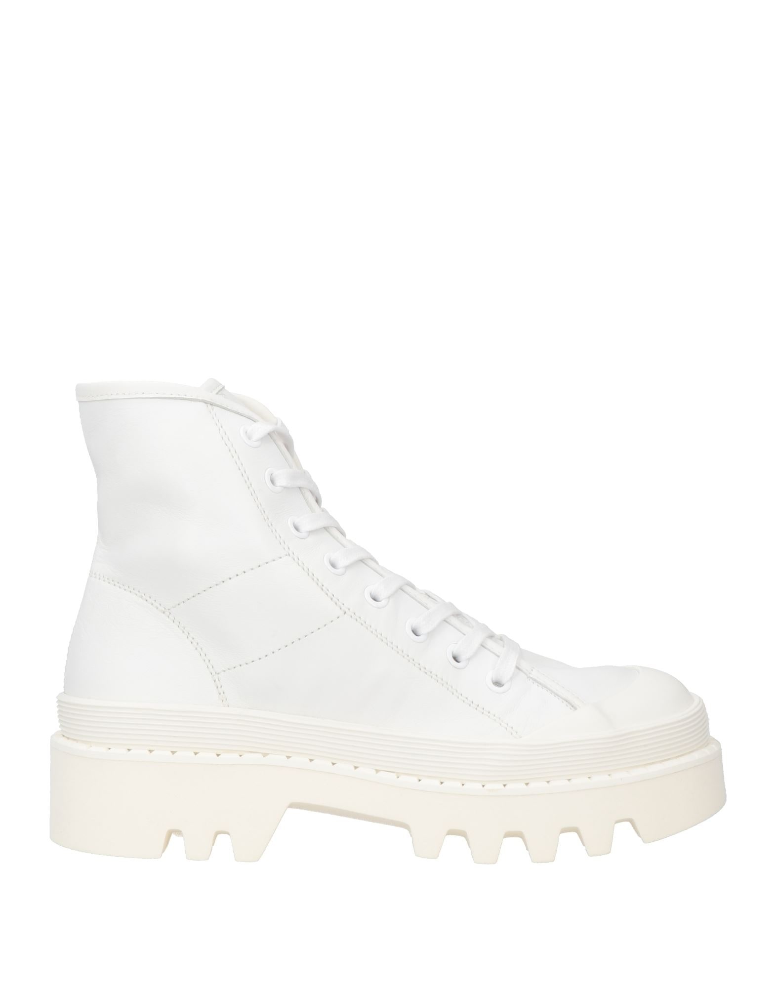 White Women's Ankle Boot - 1
