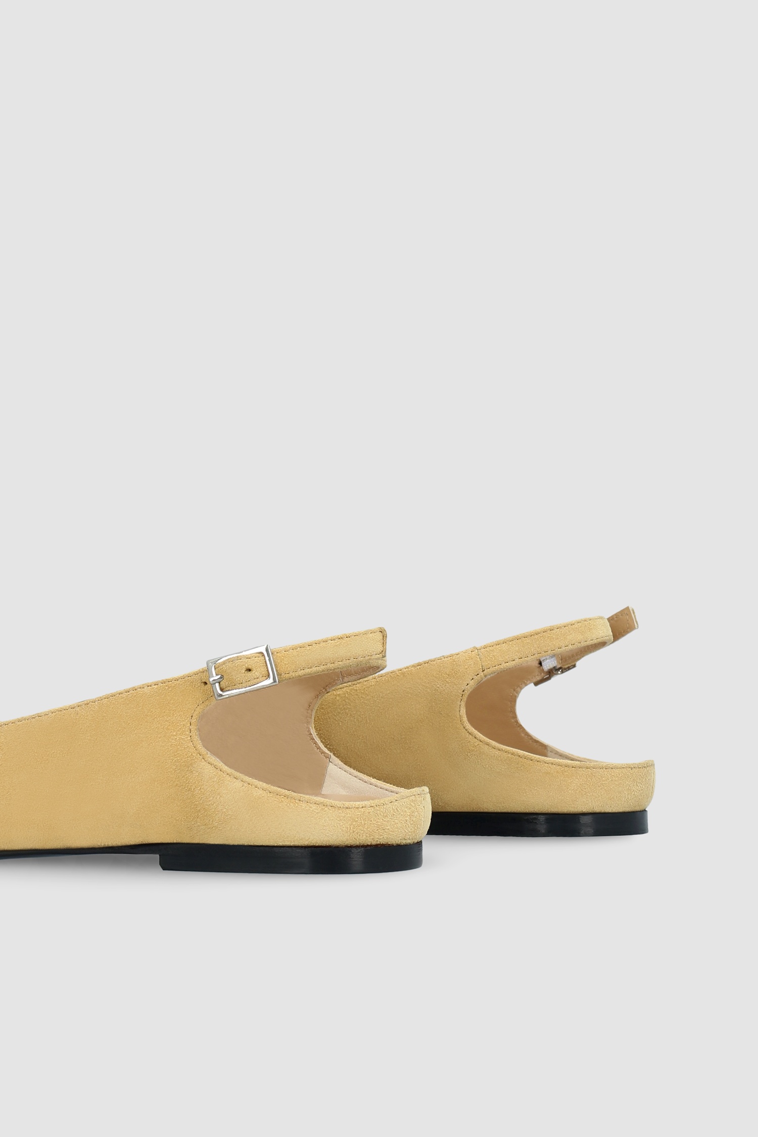 KOYNA REED KID SUEDE LEATHER SLINGBACK FLAT - 4