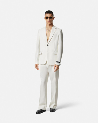 VERSACE Grain de Poudre Single-Breasted Blazer outlook