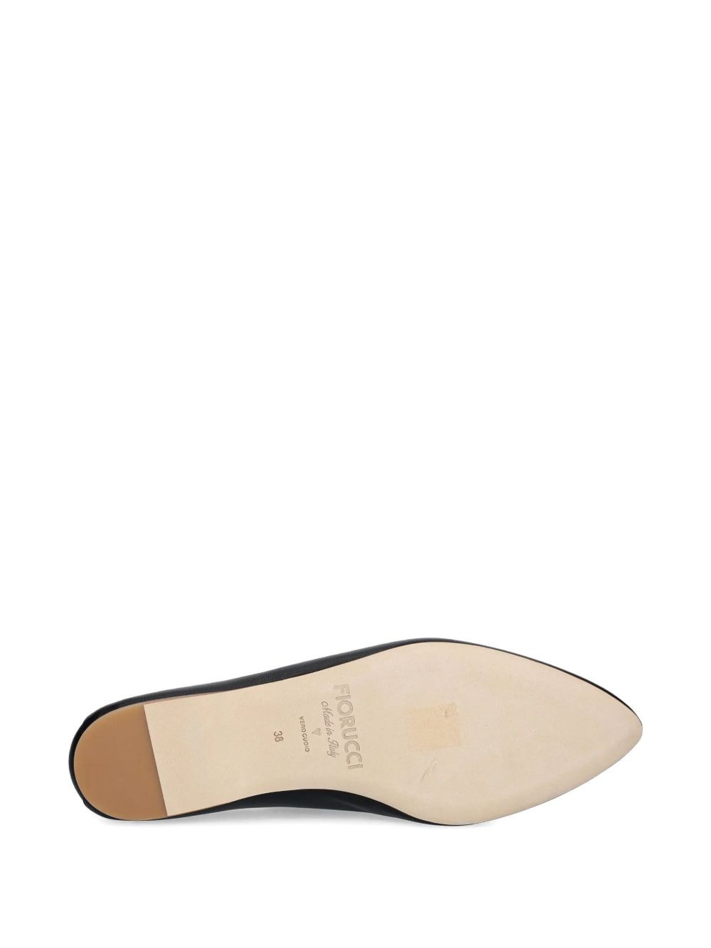 Heart pointed-toe leather loafers - 5