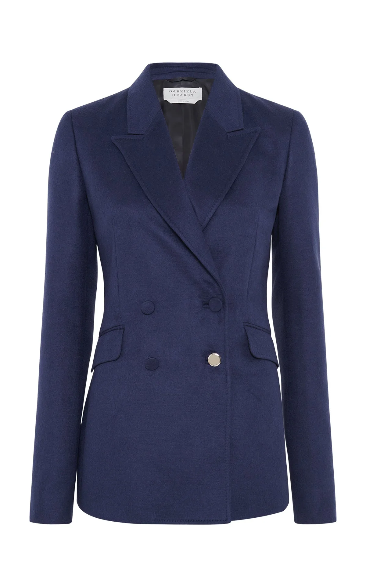 Stephanie Blazer in Navy Winter Silk - 1