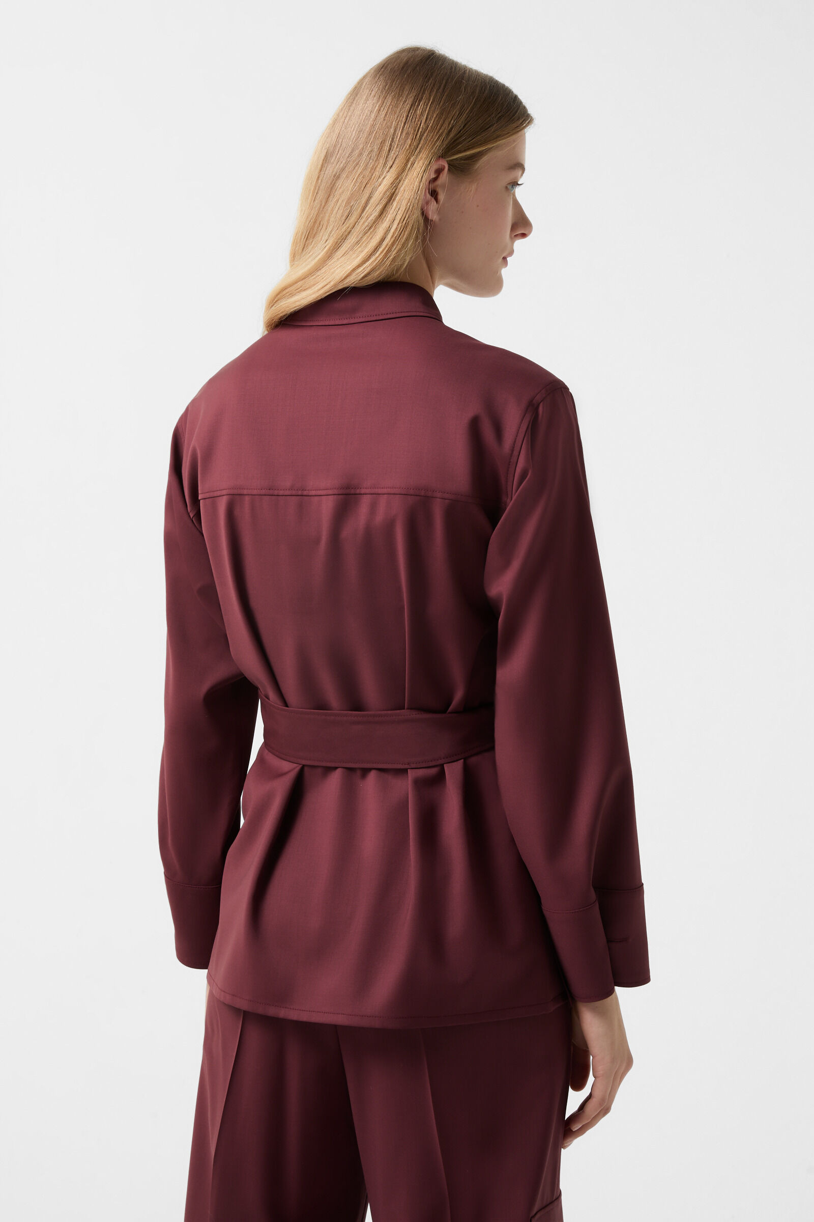 Ysette blouse in Wine red - 3