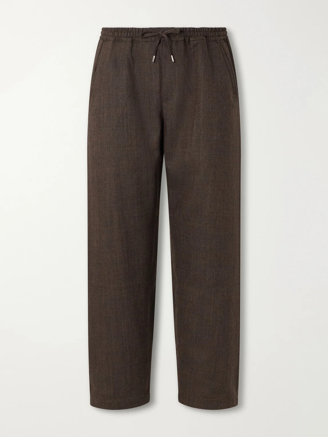 Samurai Wide-Leg Wool-Twill Drawstring Trousers - 1