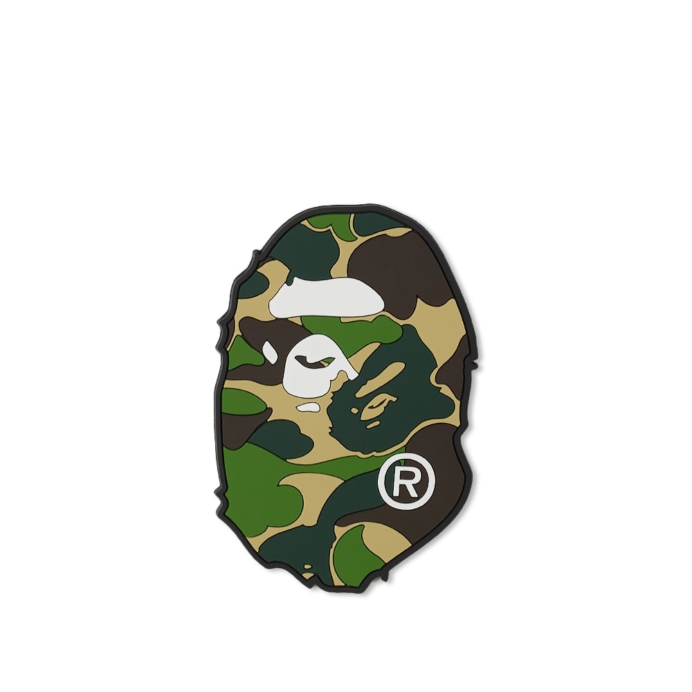 A Bathing Ape ABC Camo Ape Head Rubber Coaster - 1