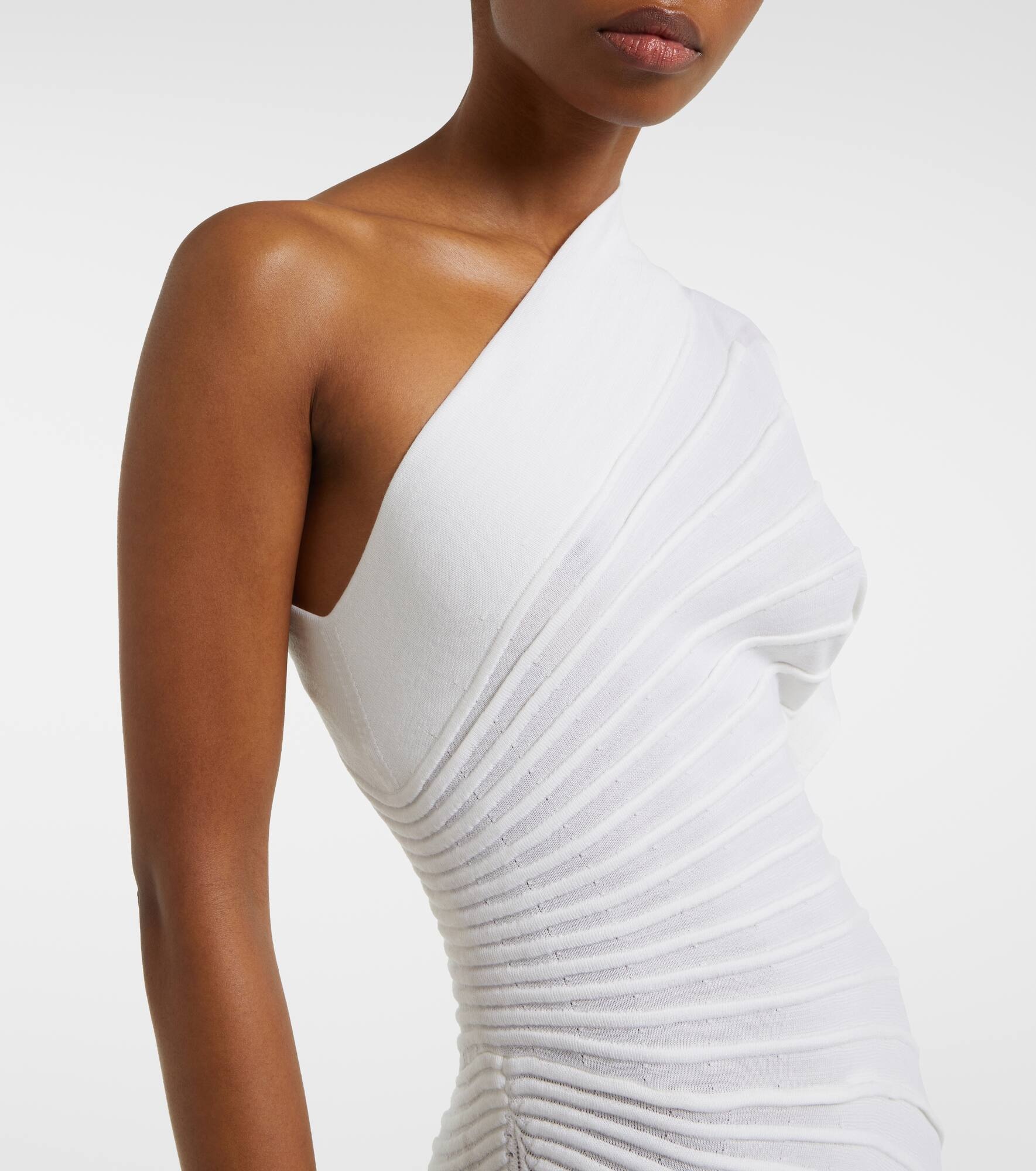 Asym Ray virgin wool midi dress - 4