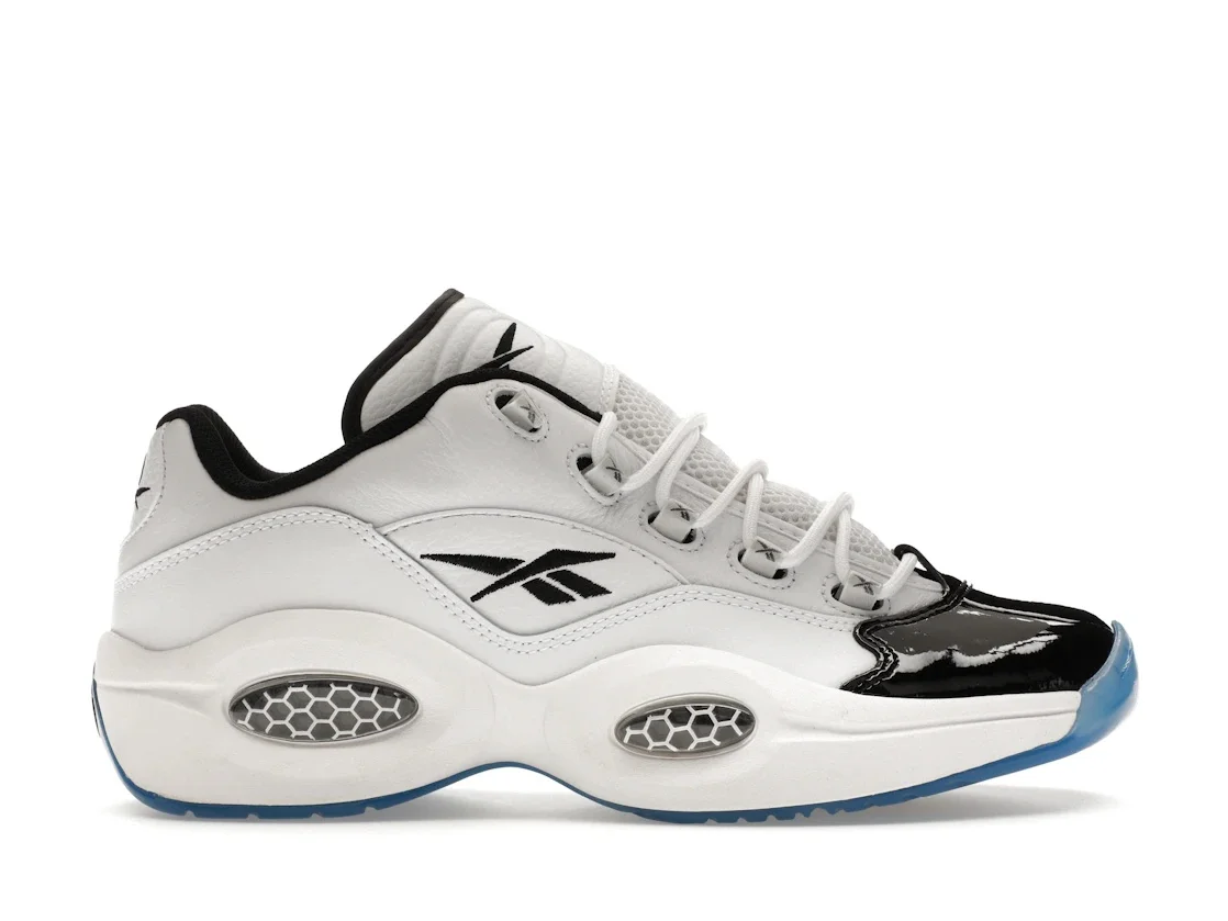 Reebok Question Low White Black Toe - 1