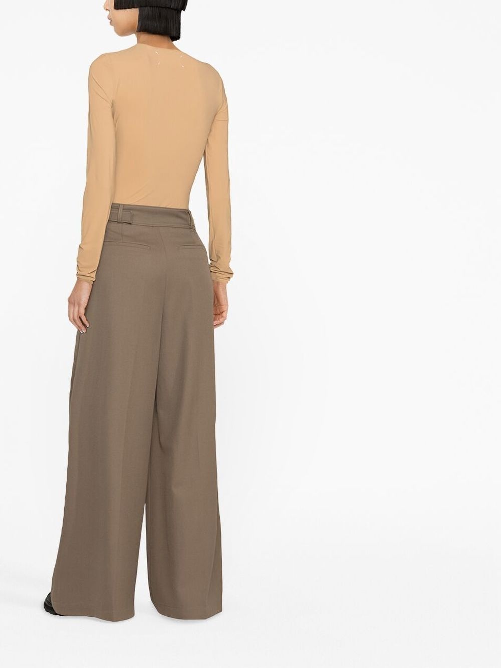 half-transparent long-sleeved bodysuit - 4