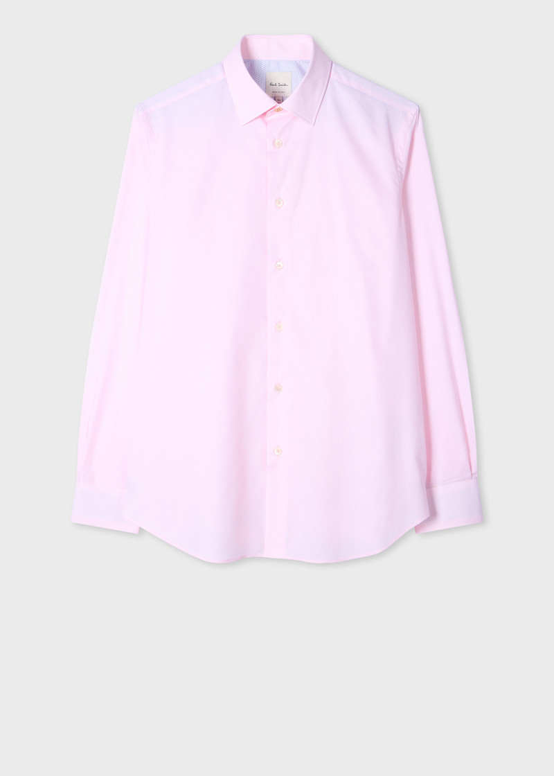 Tailored-Fit Pink Pin-Dot Easy Care Shirt 1
