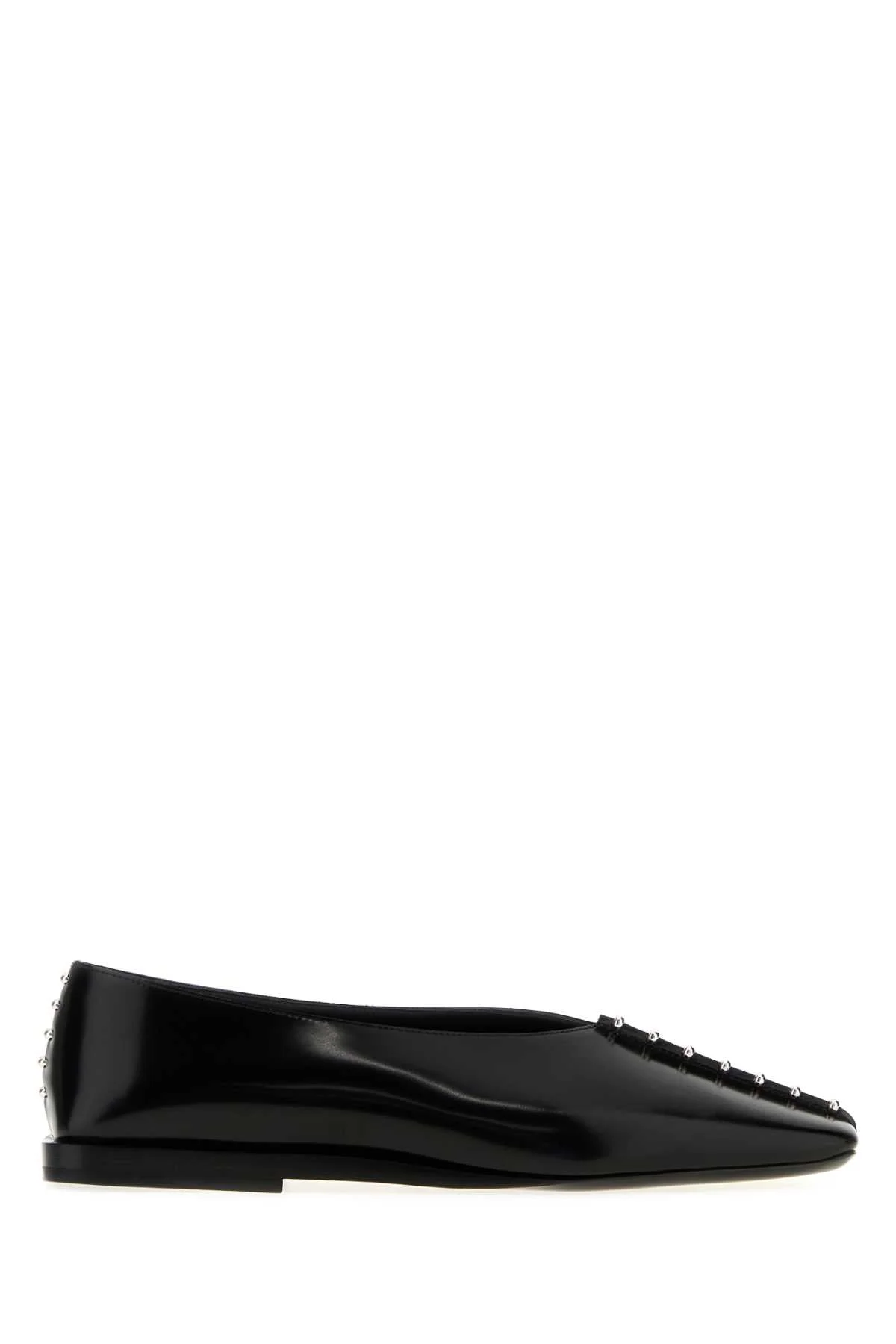 Jil Sander Women Black Leather Ballerinas - 1
