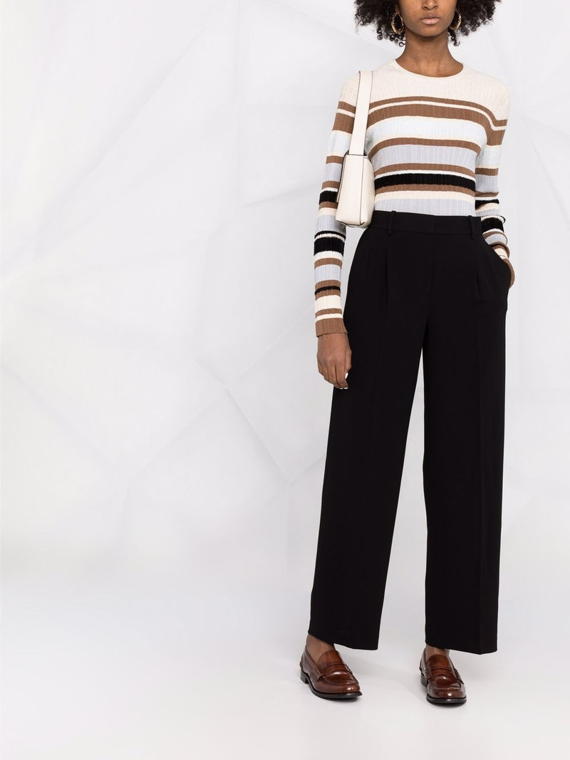 Theory straight-leg high-waisted trousers outlook